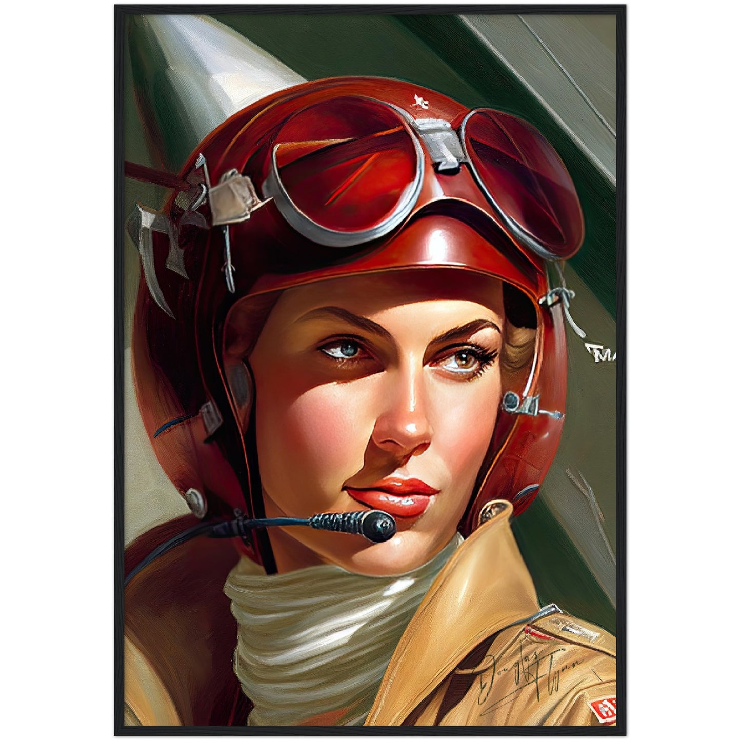 »Scan the skies for me« retro poster