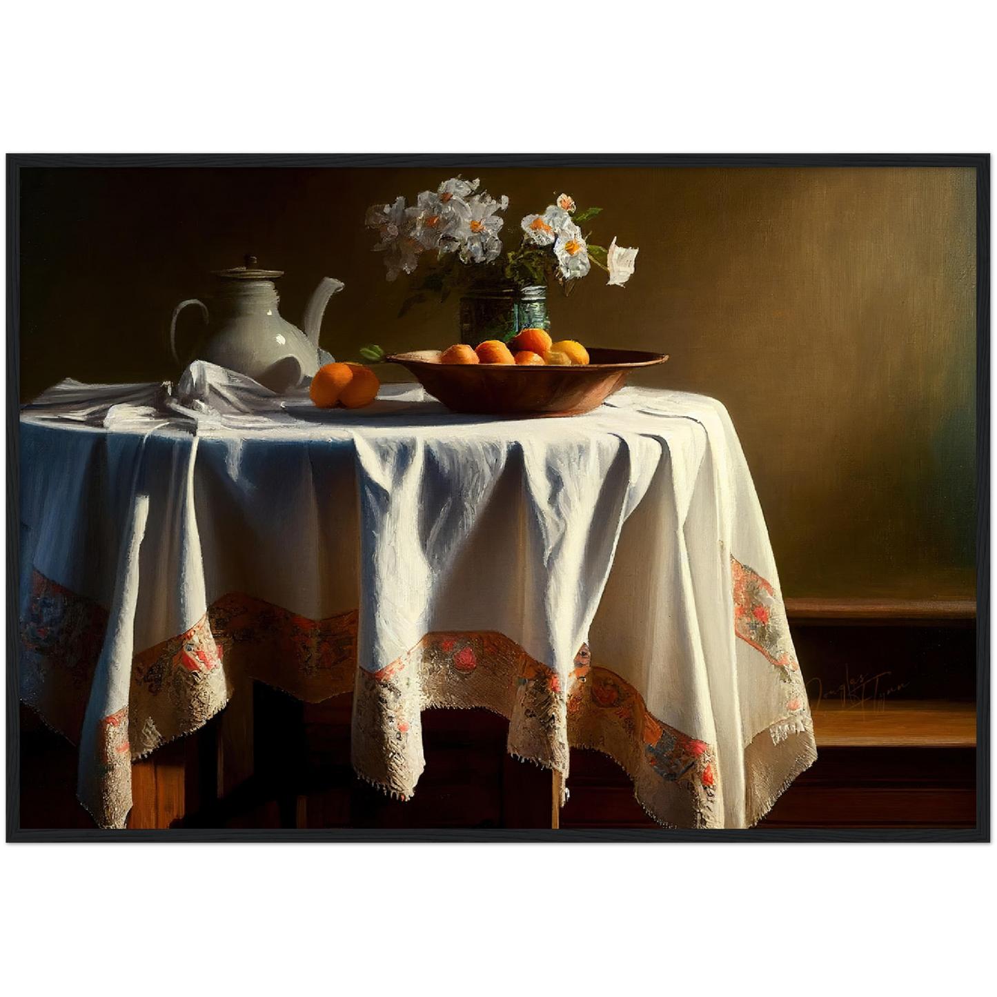 »Romantic meal together« retro poster