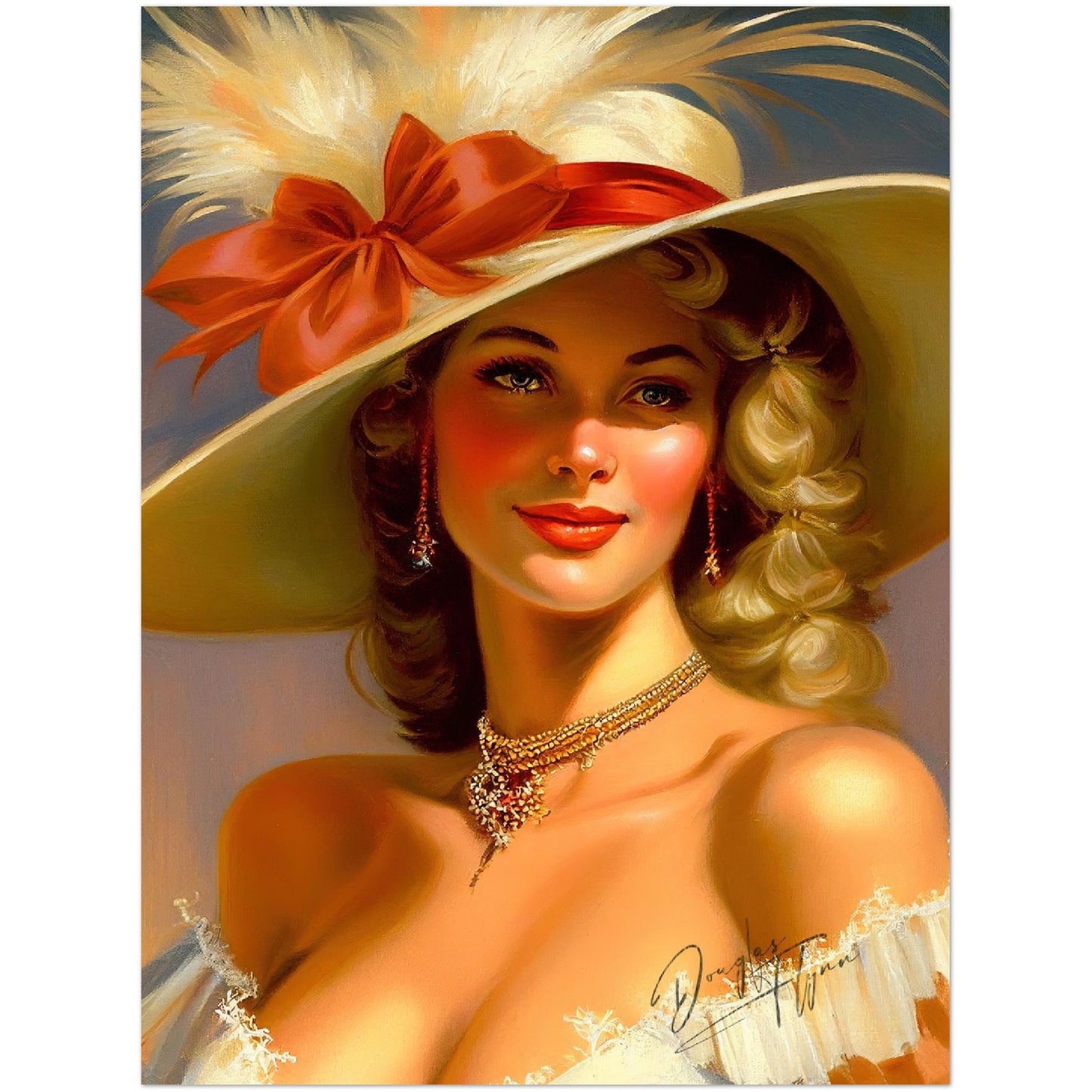 »Rebeccas's Royal Radiance« retro poster