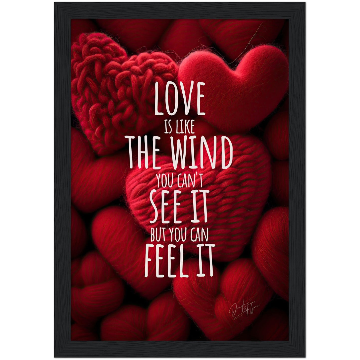 »Love Is Like The Wind« retro poster