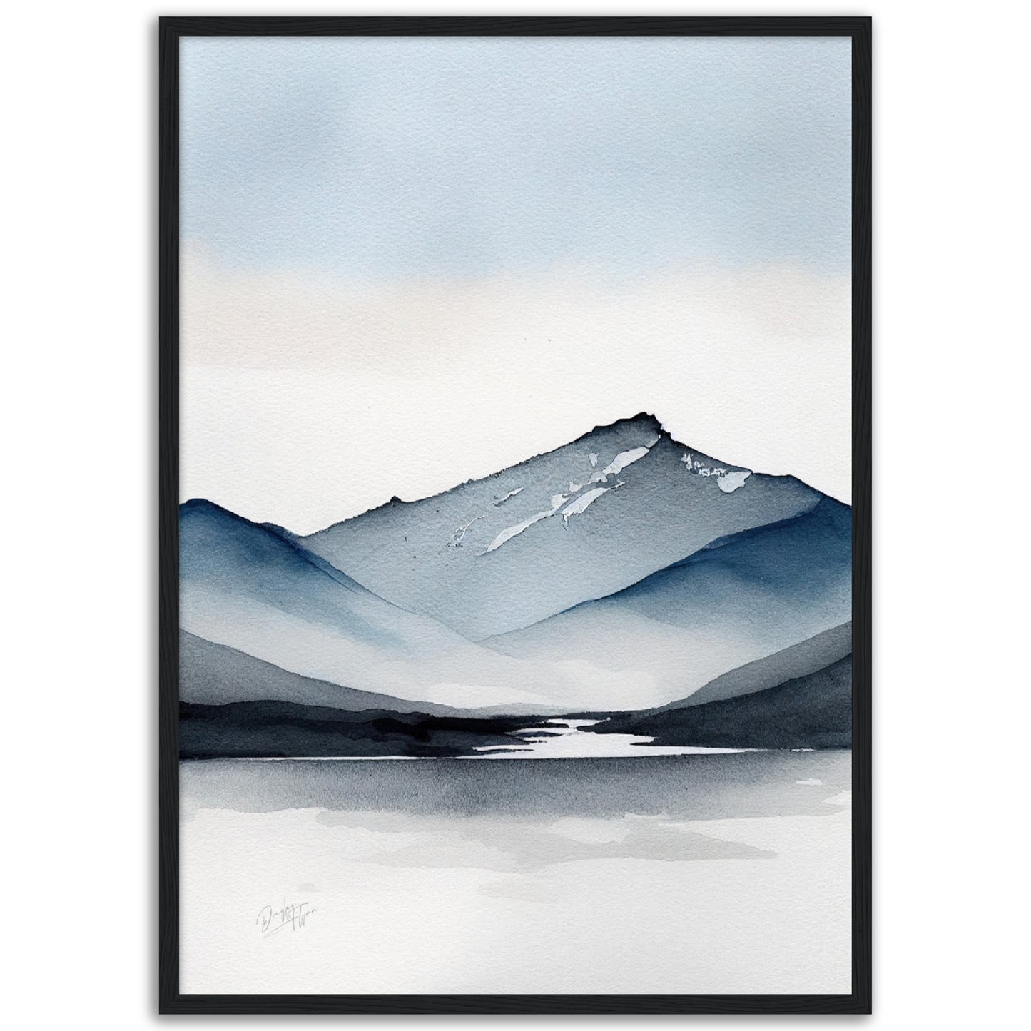 »Blue Mountains« retro poster