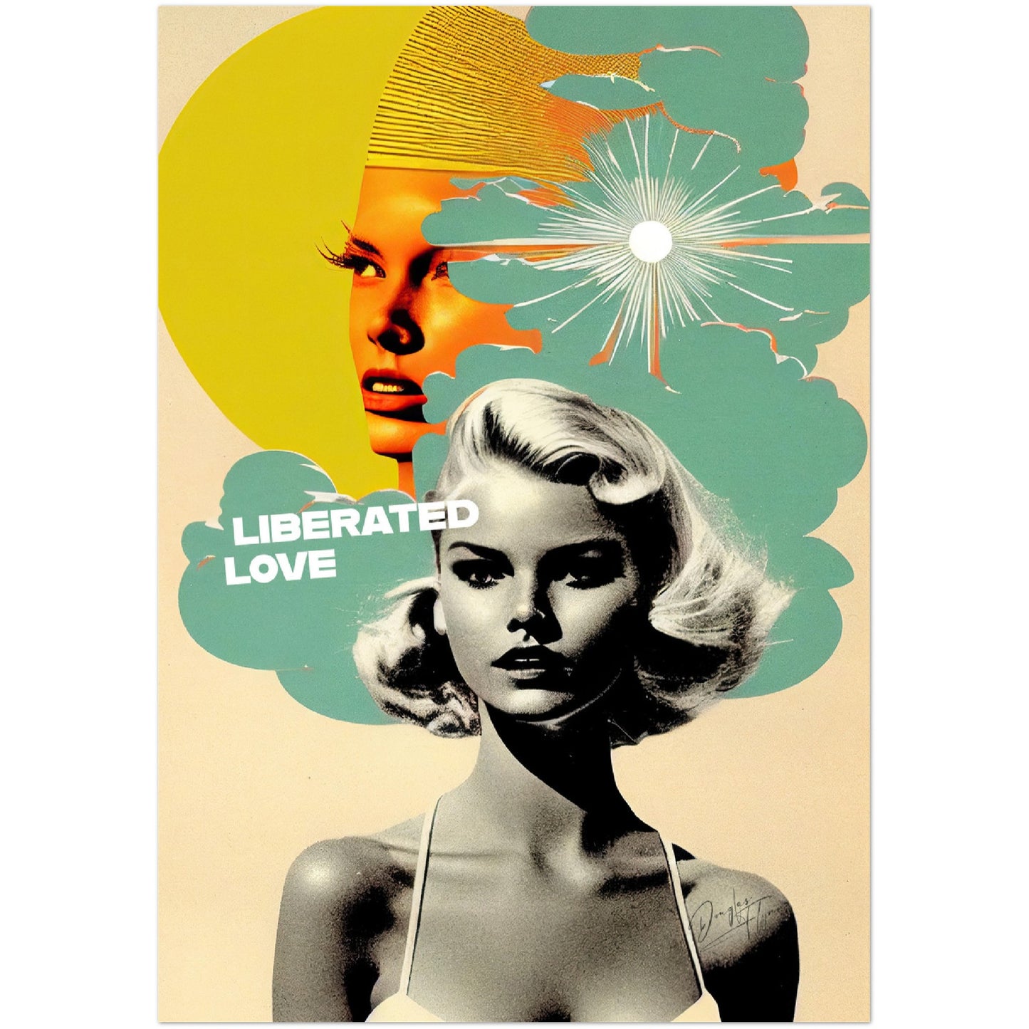 »Liberated Love«retro poster