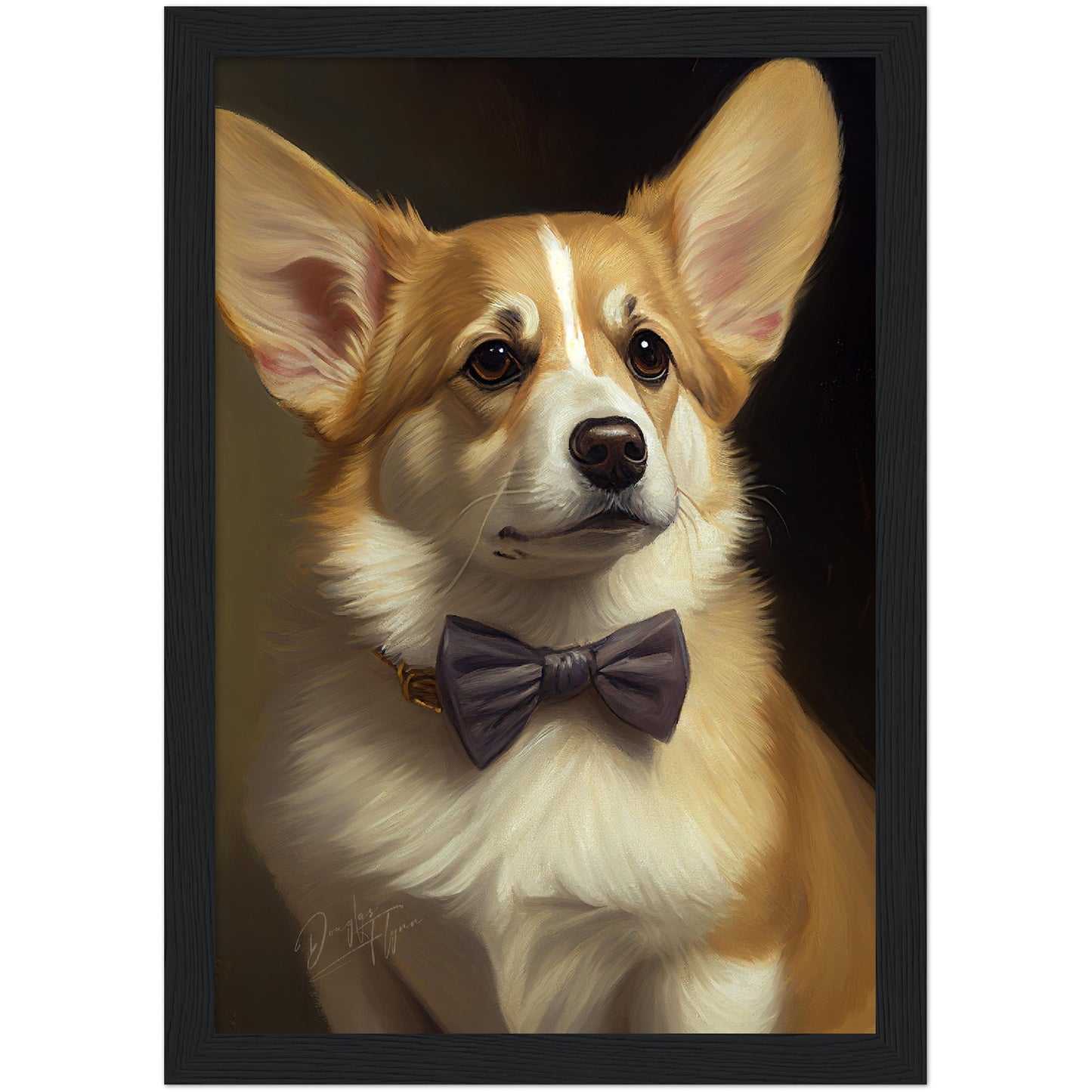 »Welsh Corgi med rosett«