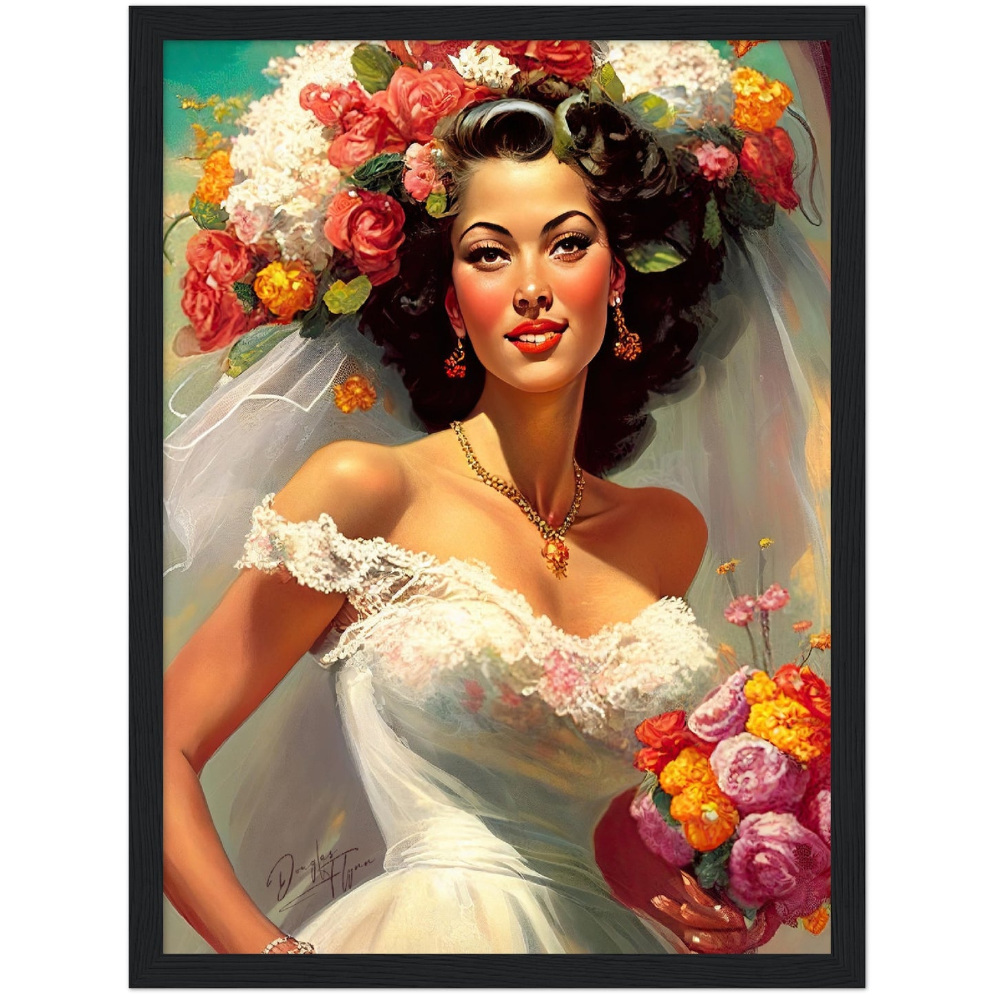 »Vintage Weddings« retro poster