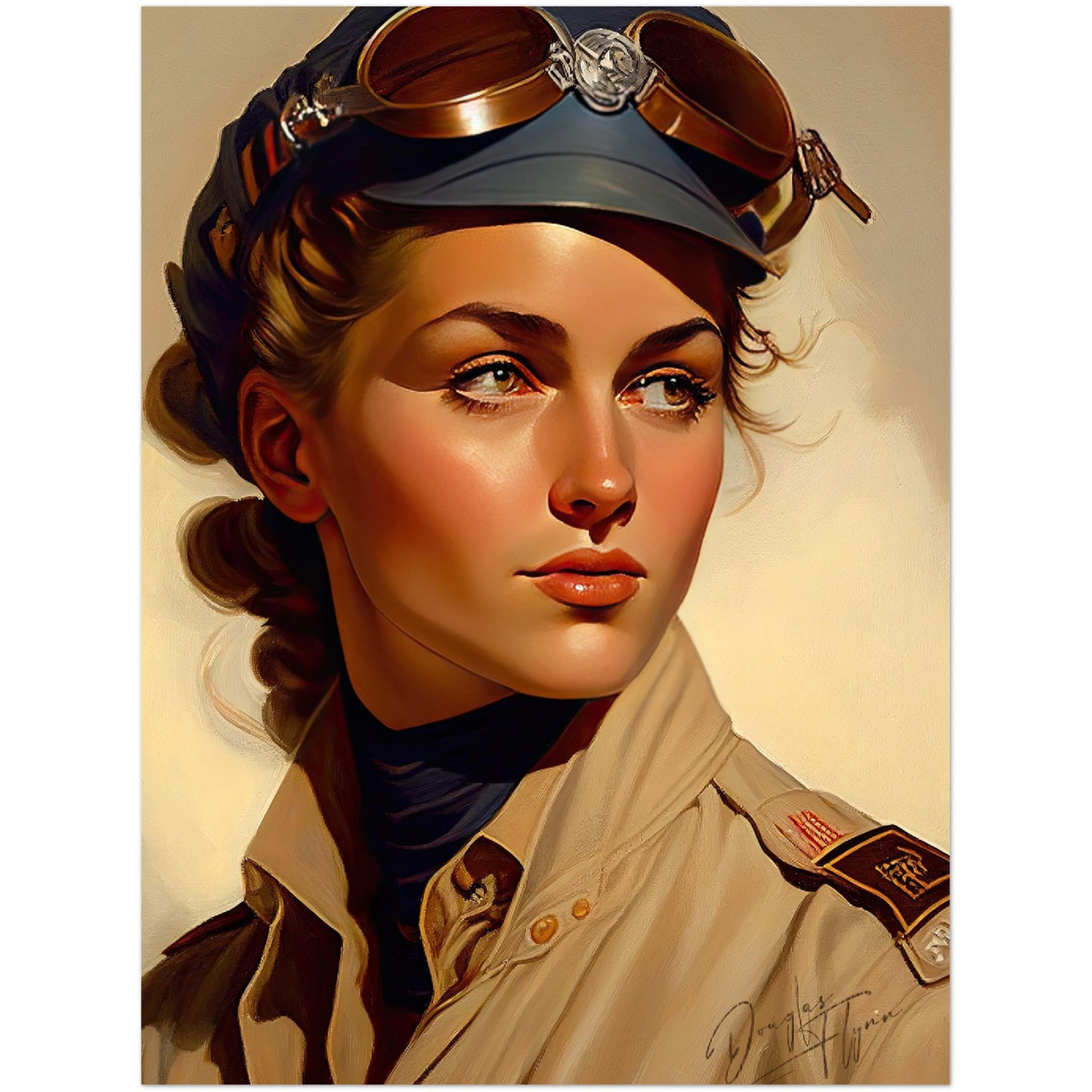 »Lets return to base« retro poster