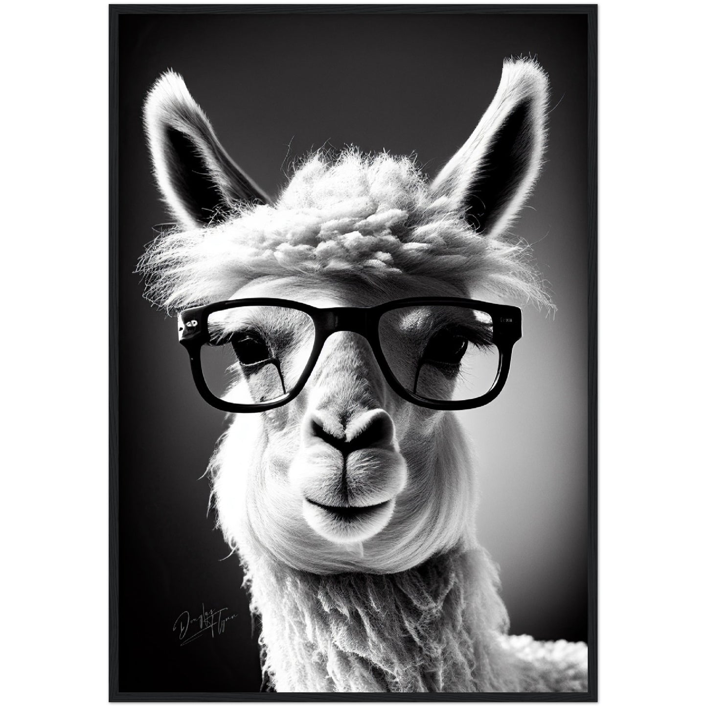 »Llama Logic« retro poster