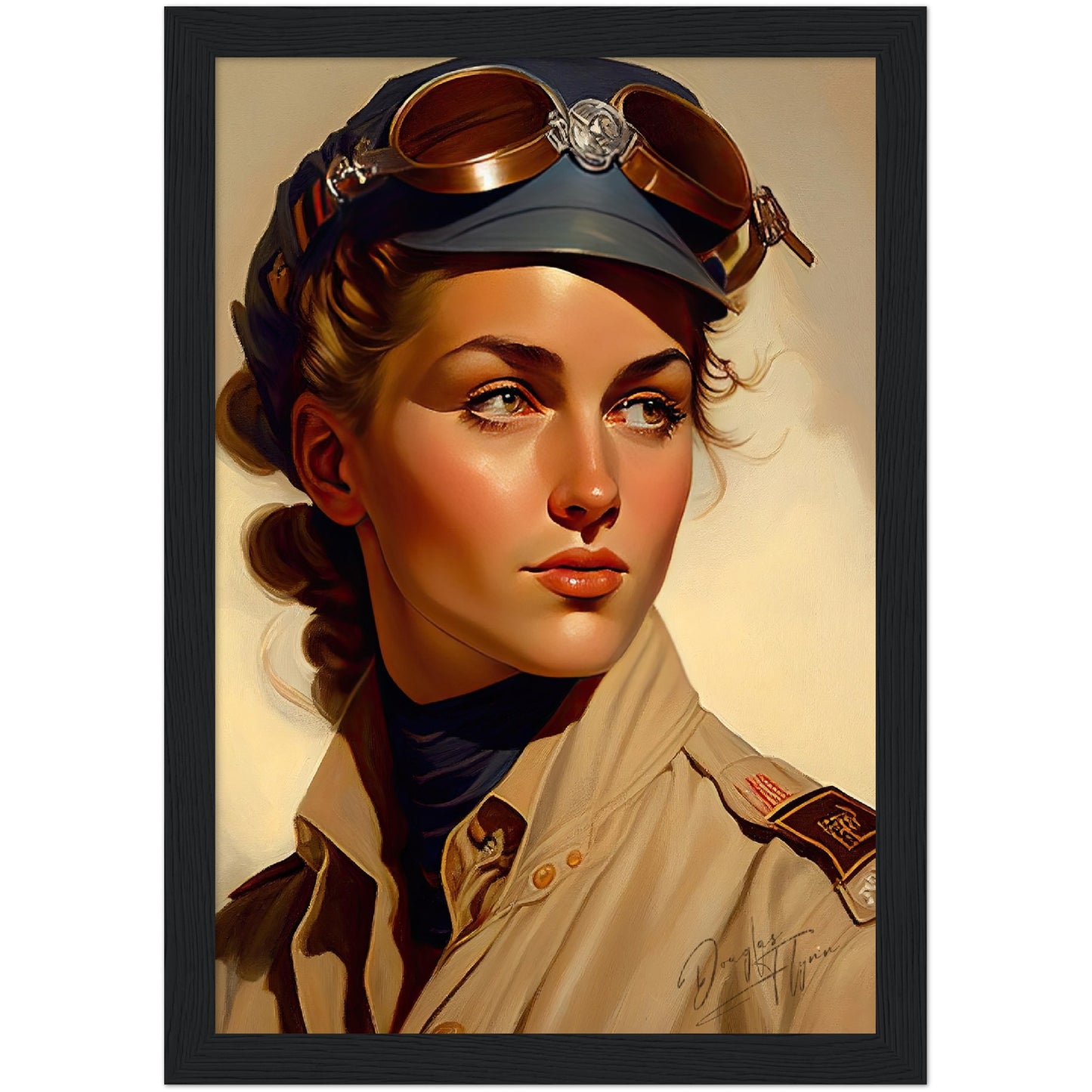 »Lets return to base« retro poster