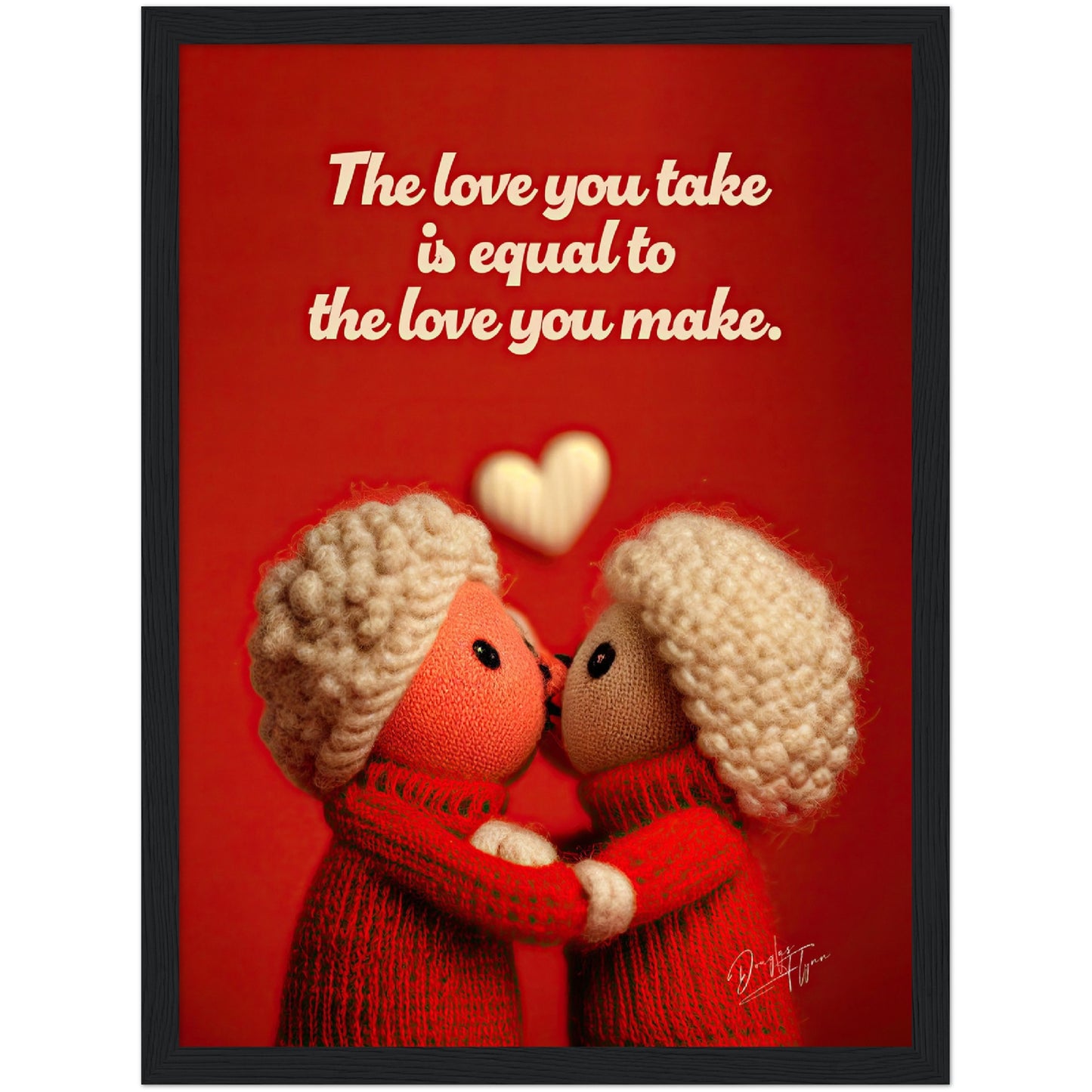 »The Love You Take« retro poster
