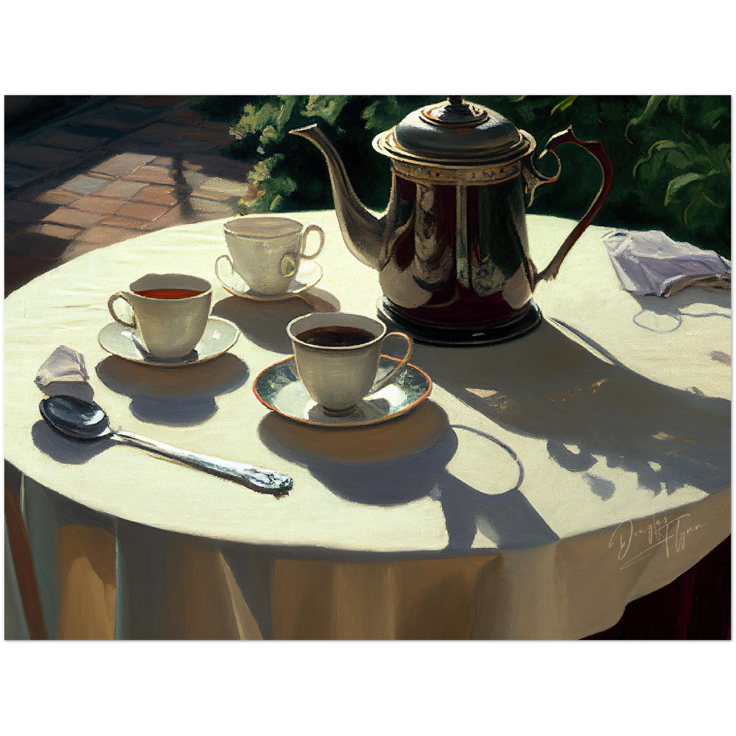 »Table for lovers« retro poster