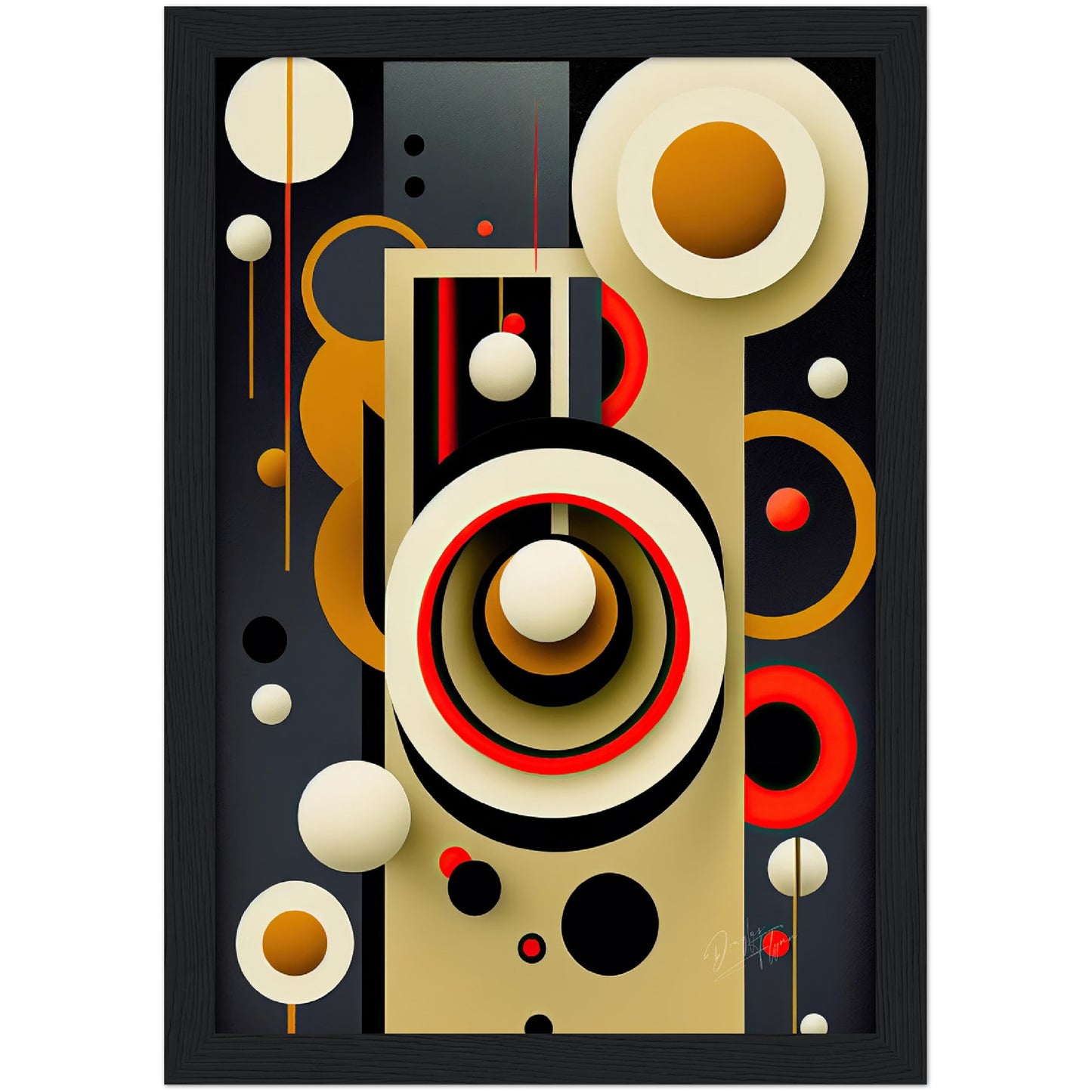 »Radiant Imbalances« retro poster