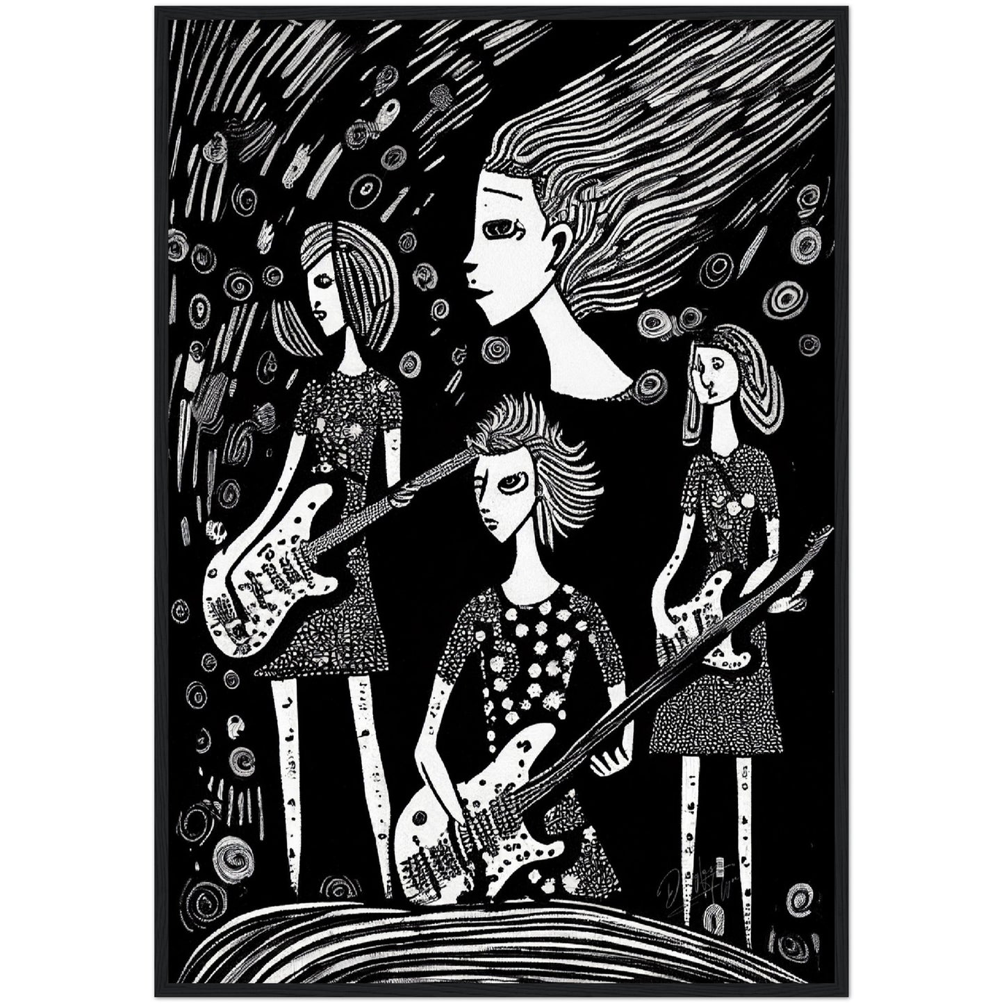 »Band Rivalries« retro poster