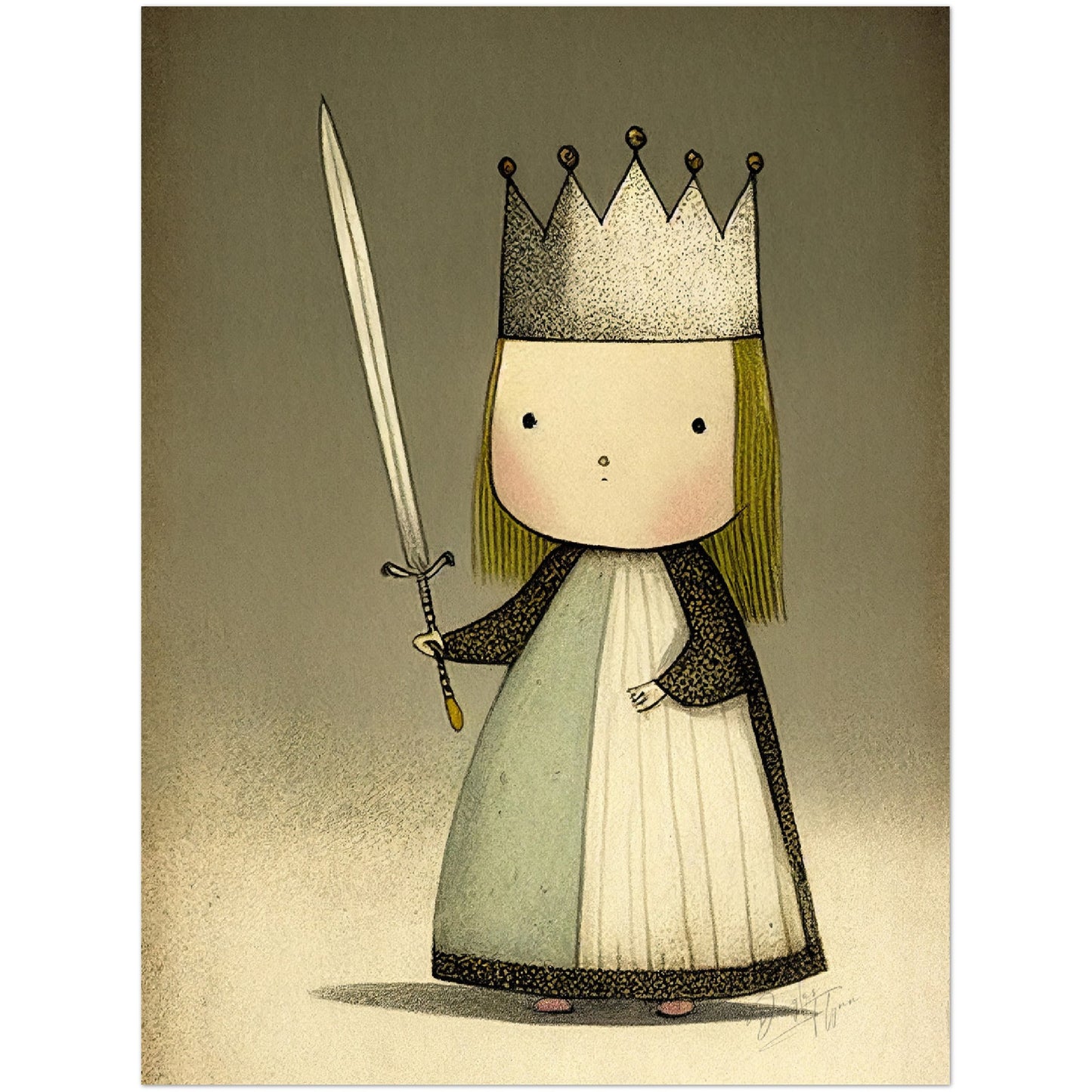 »Fussy Little Princess« retro poster
