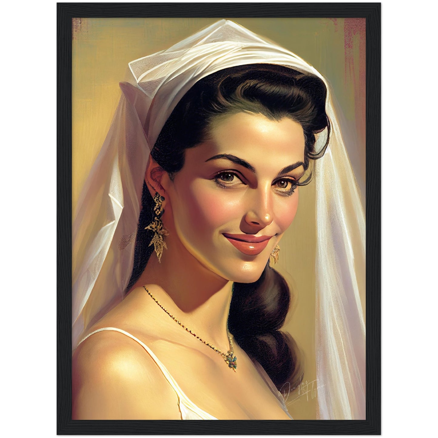 »Bridal Beauty and Style« retro poster