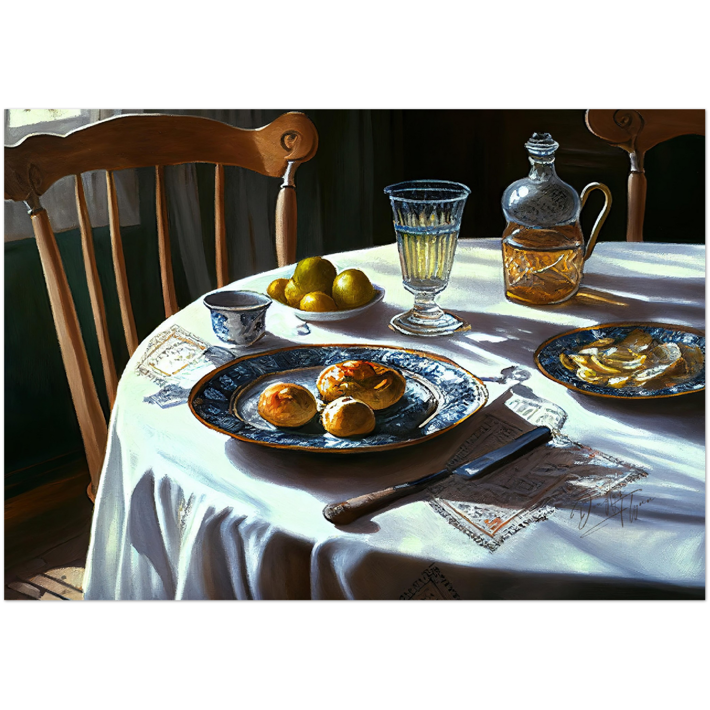 »Meal to enjoy together« retro poster