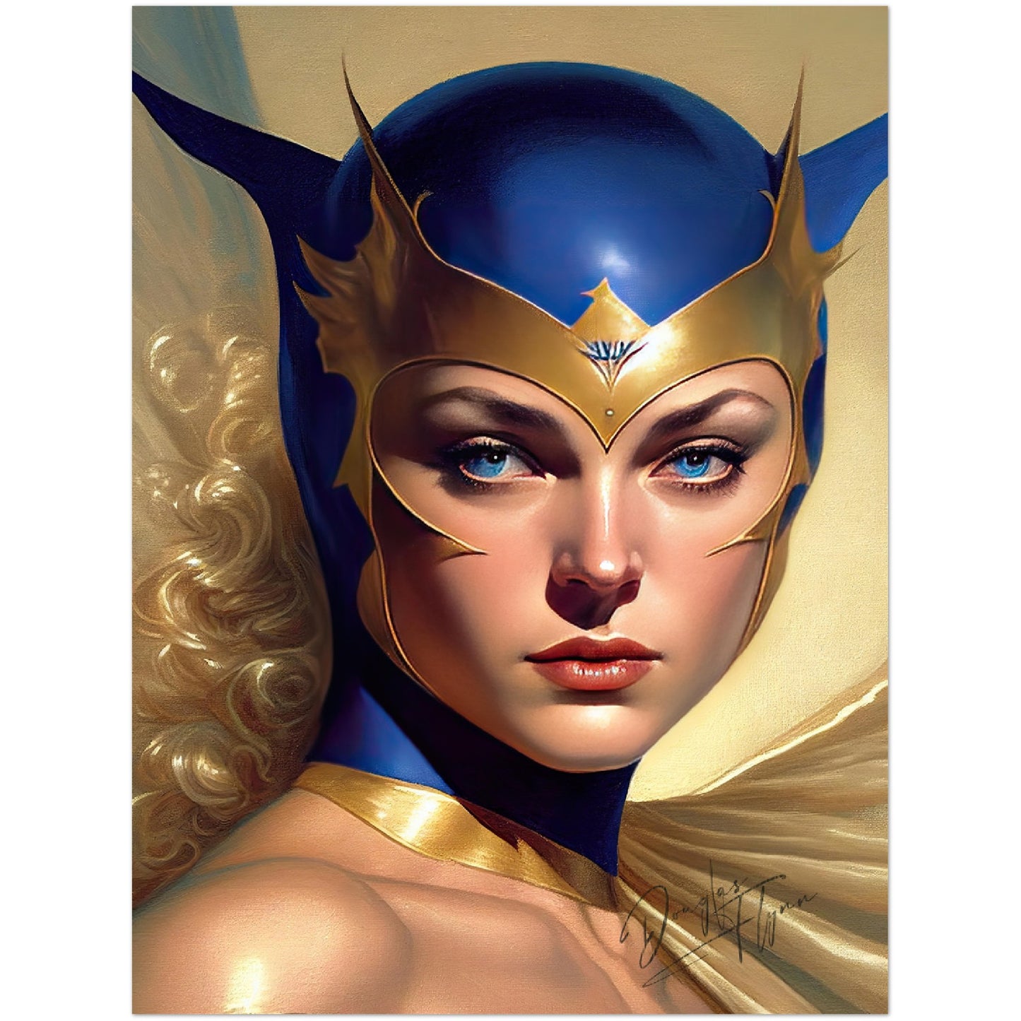 »The Sapphire Sentinel« retro poster