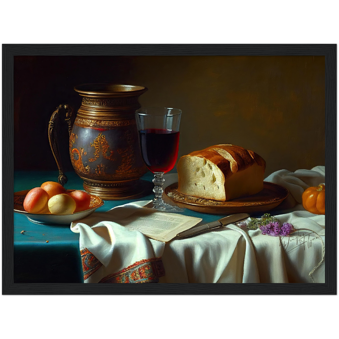 »Meal for two« retro poster