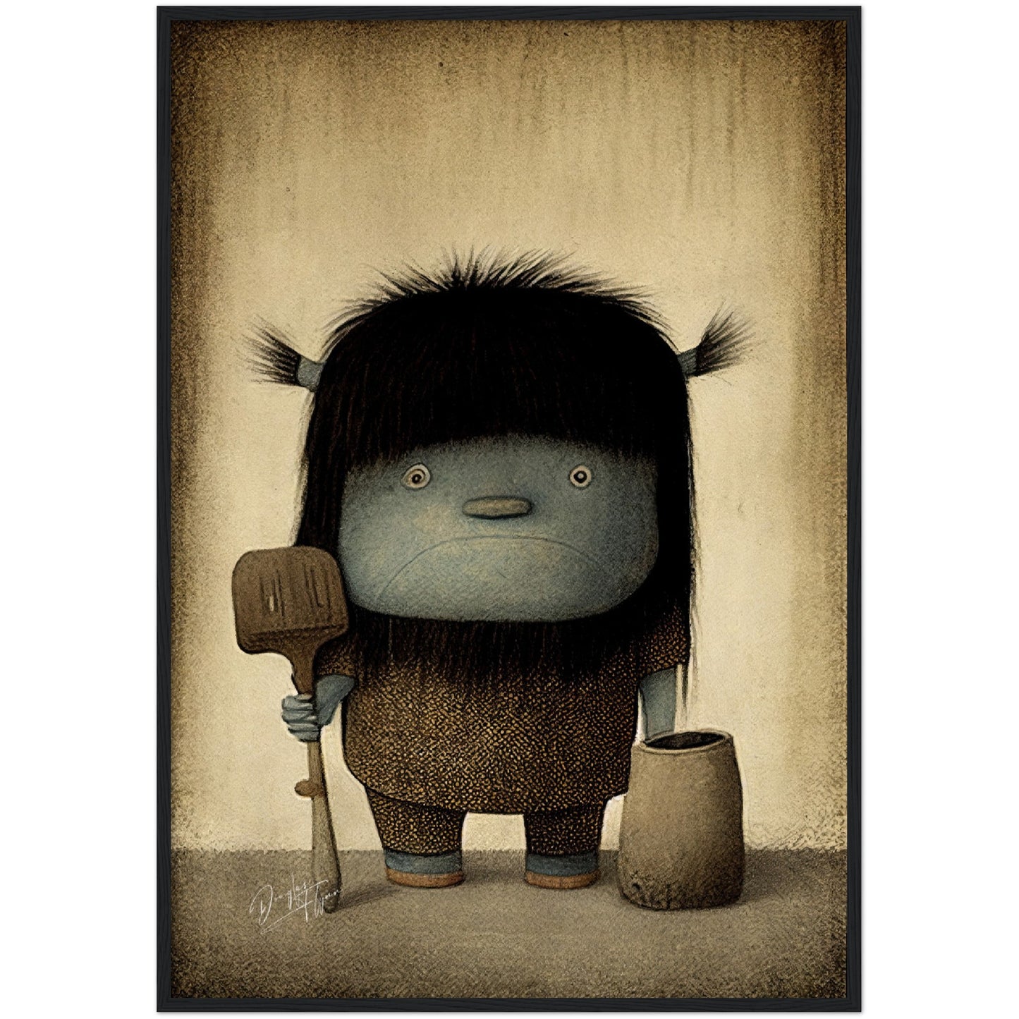 »Contrary Troll« retro poster