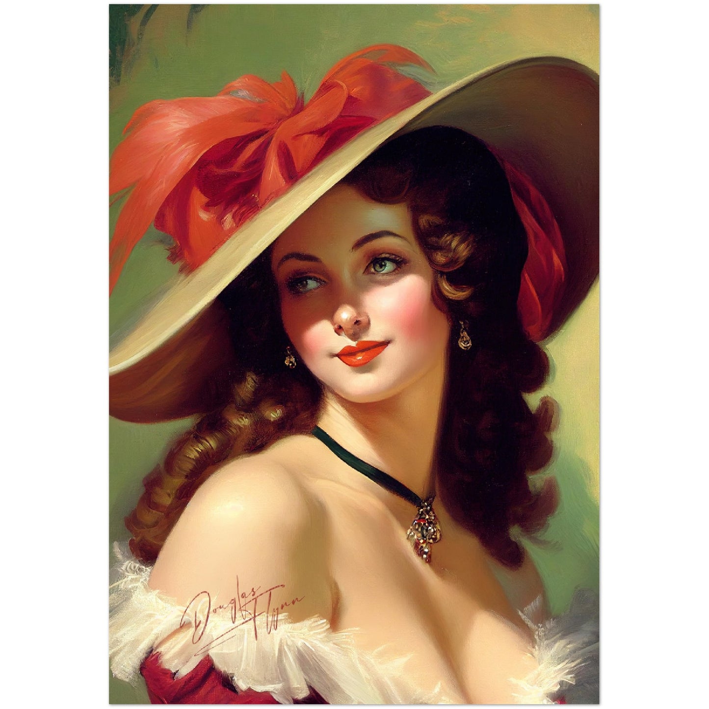 »Fabiola's Fabulous Fashion« retro poster