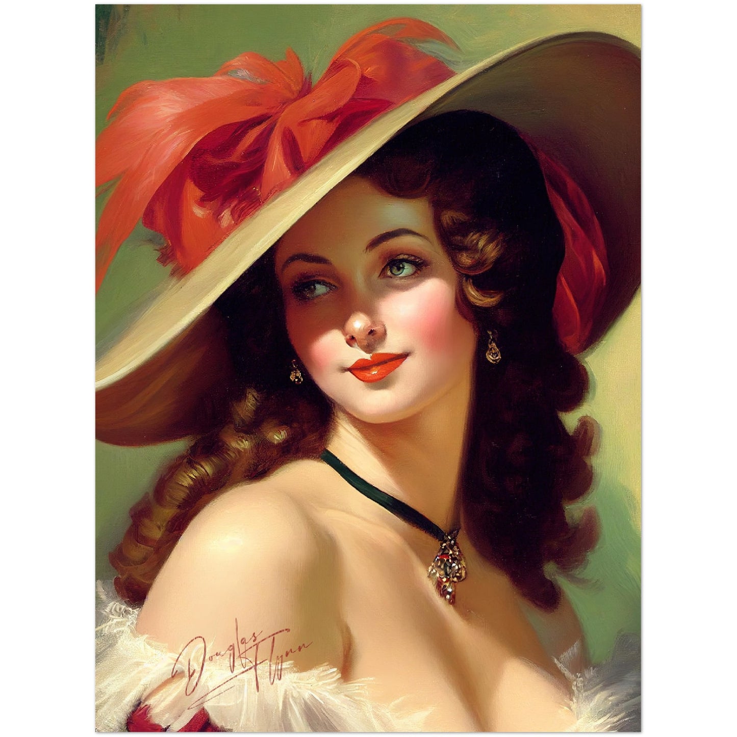 »Fabiola's Fabulous Fashion« retro poster