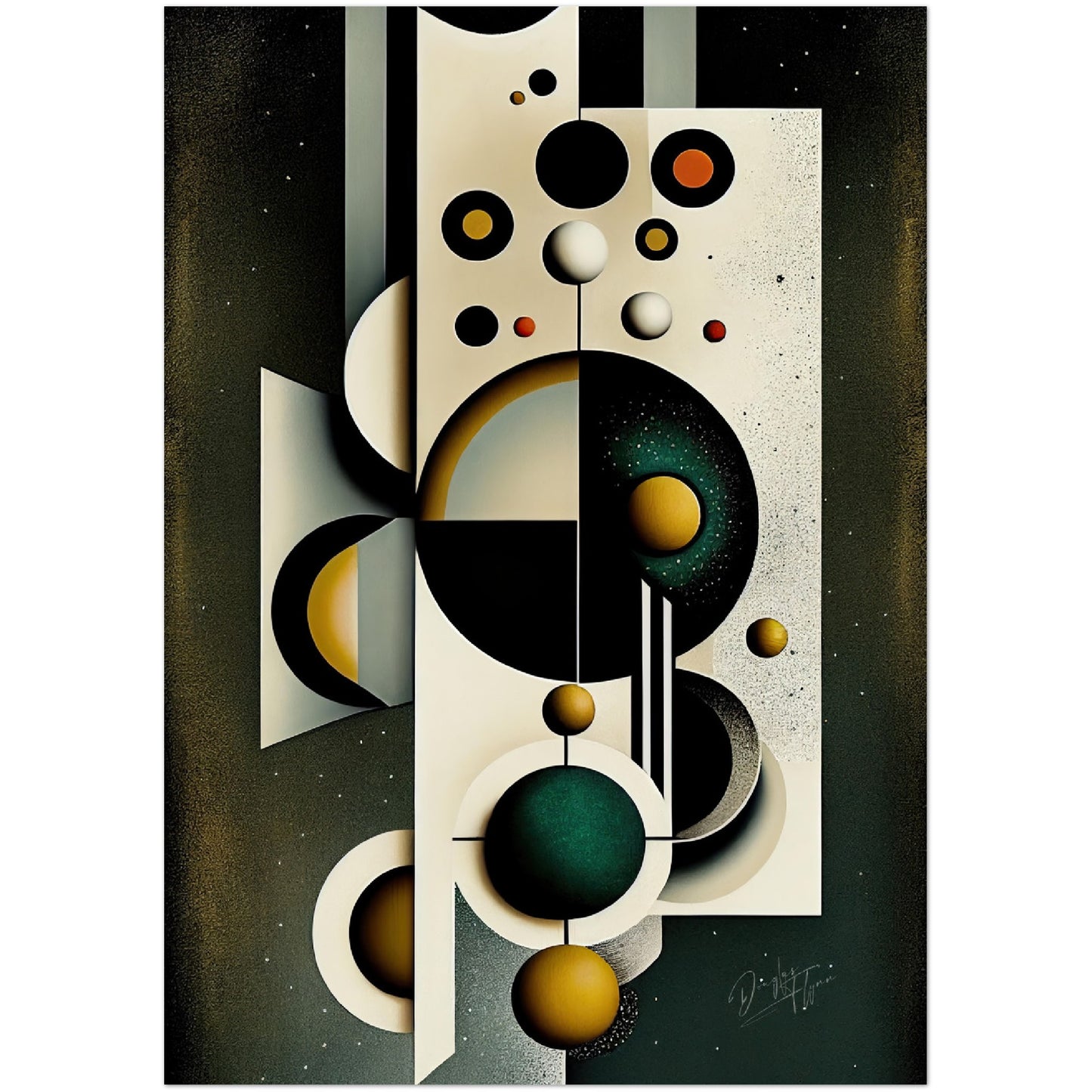 »Energetic Forms« retro poster
