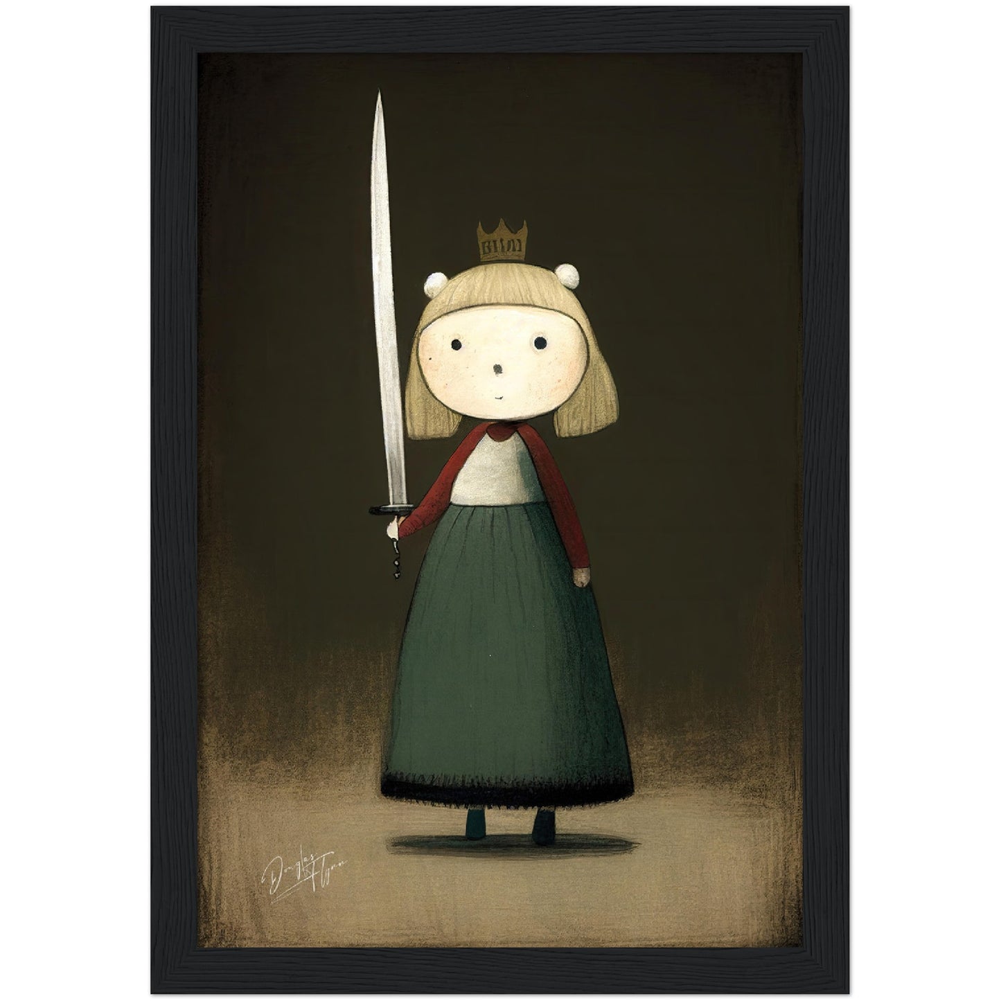»Grumpy Princess Knight« retro poster