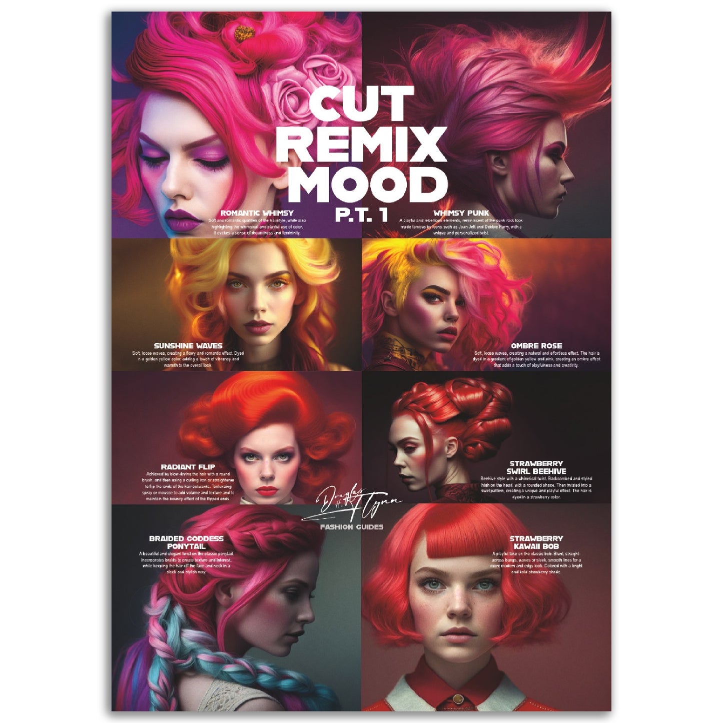 »Cut Remix Mood, pt 1« retro poster