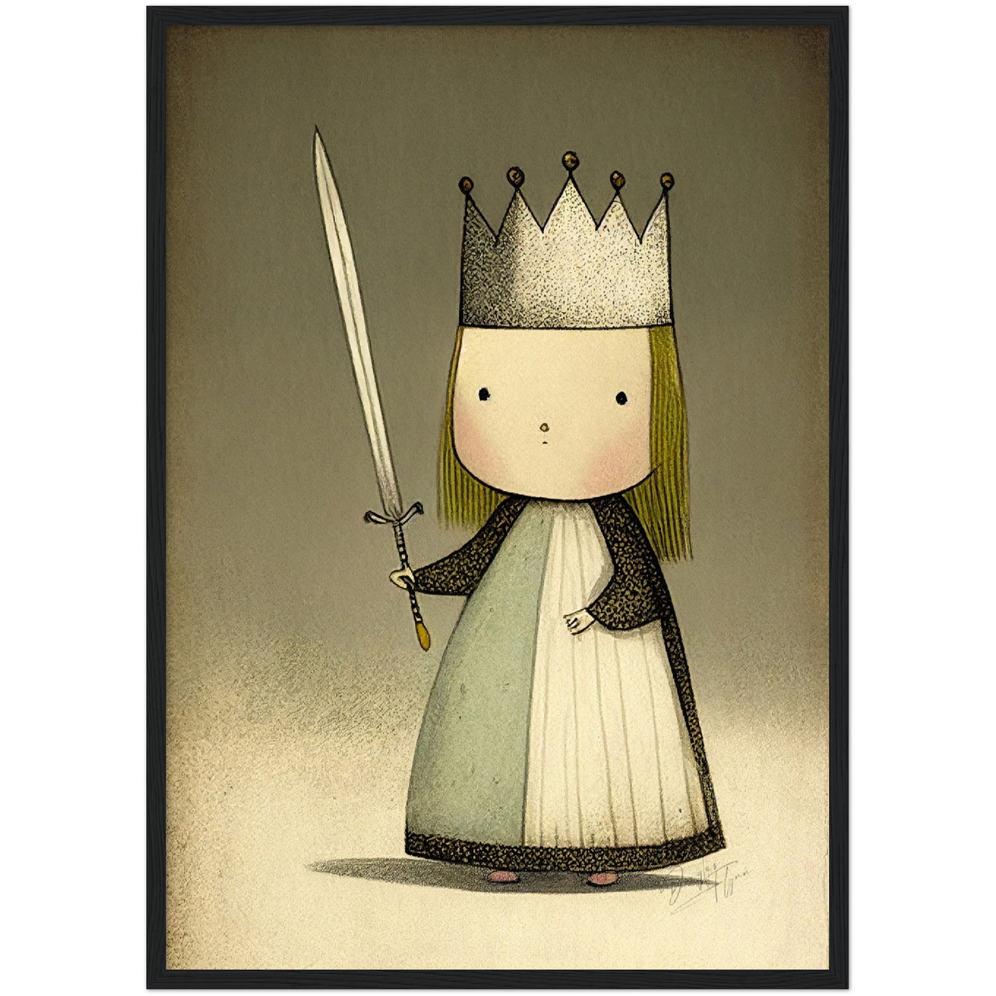 »Fussy Little Princess« retro poster