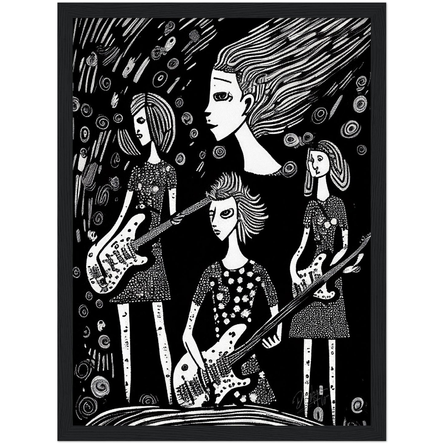 »Band Rivalries« retro poster