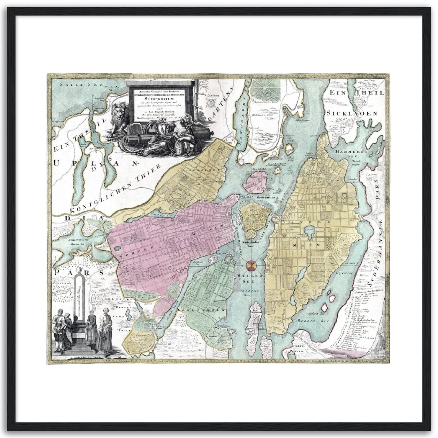 Stockholm 1716-1724, historisk stockholmskarta
