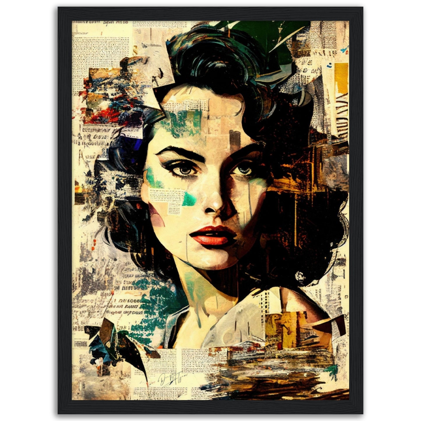 »Blend Portrait« retroposter