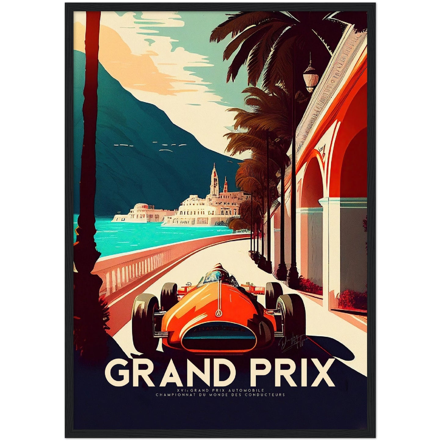 »Vintage Victory Run« retro poster