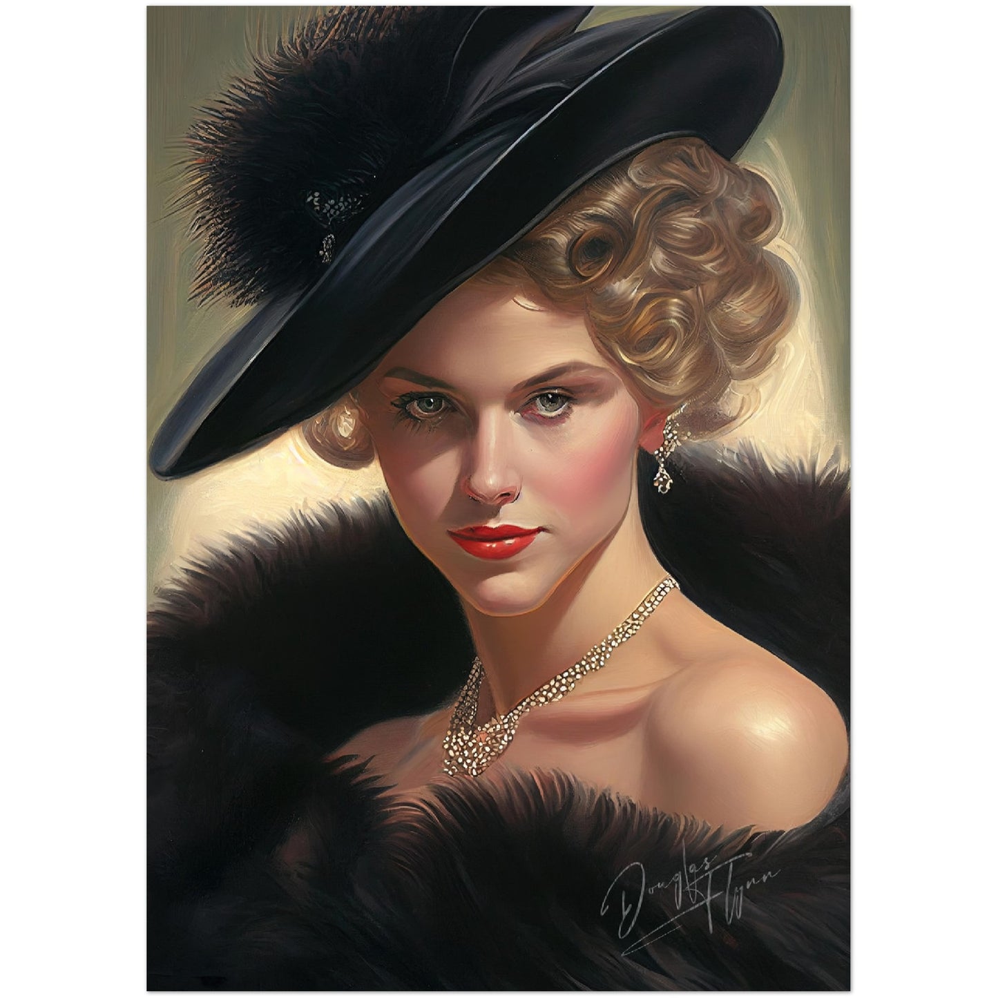 »Chloe's Chic Allure« retro poster