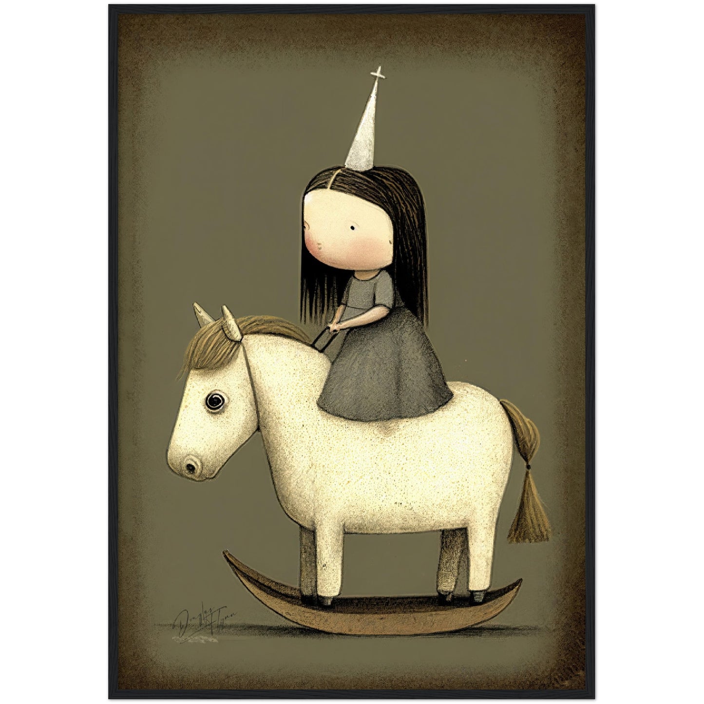 »Stubborn Star And The Princess« retro poster