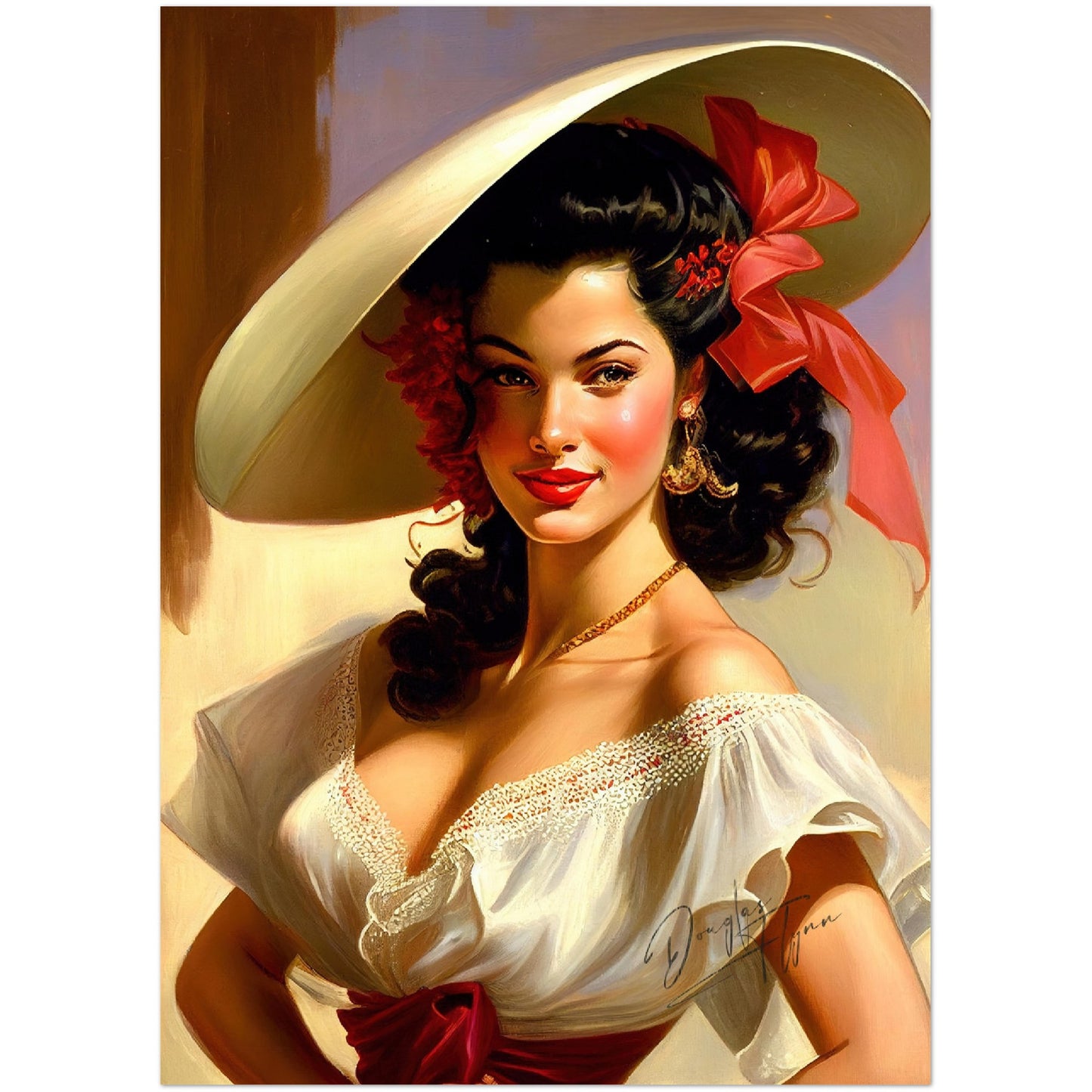 »Laurie's Lavish Look« retro poster