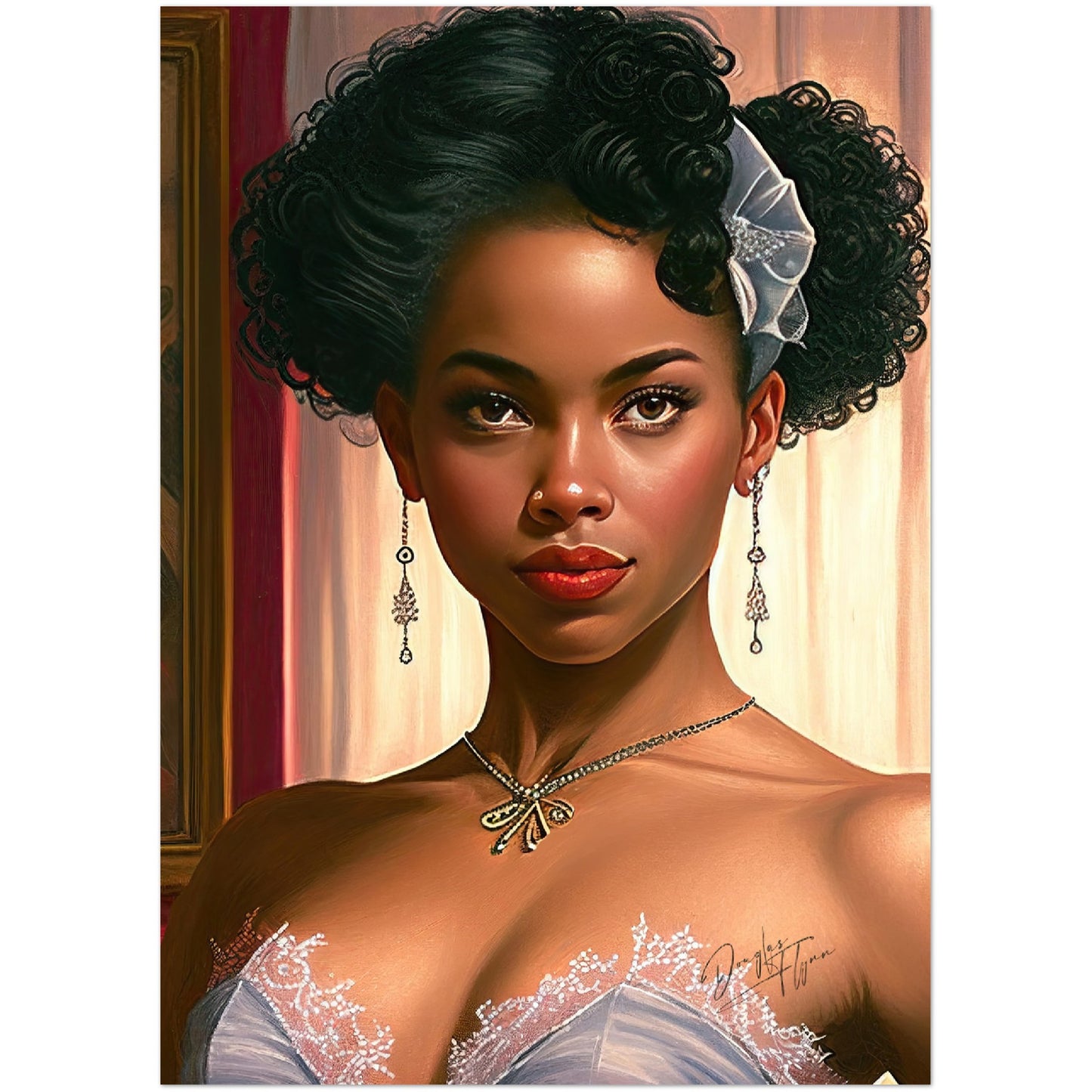 »Garnet Glamour« retro poster
