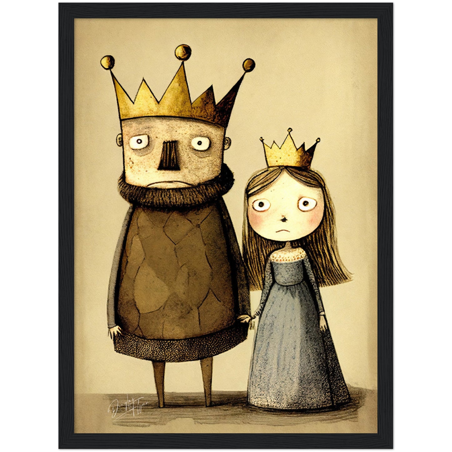 »King Crabby-pants And Cranky Queen Bee« retro poster