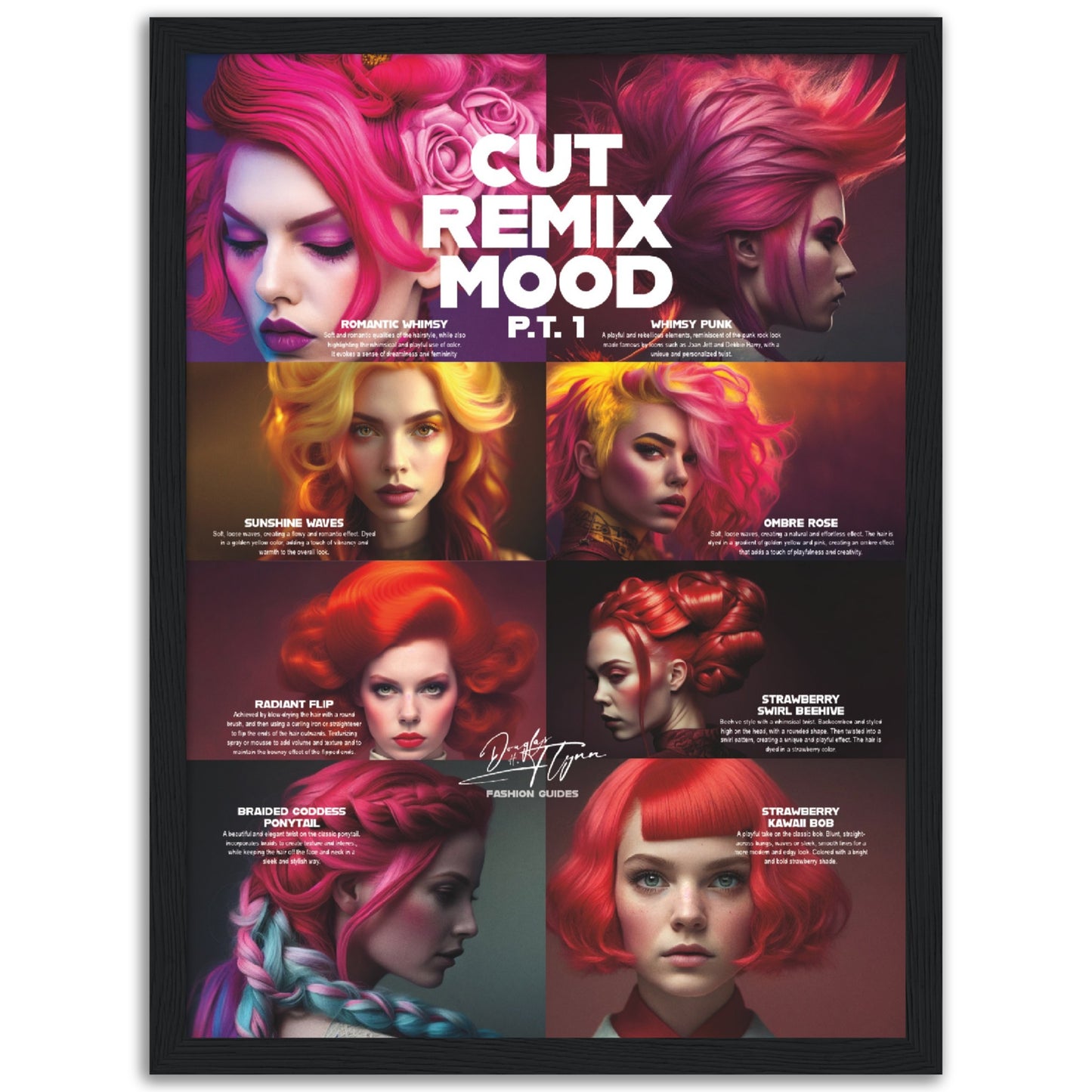 »Cut Remix Mood, pt 1« retro poster