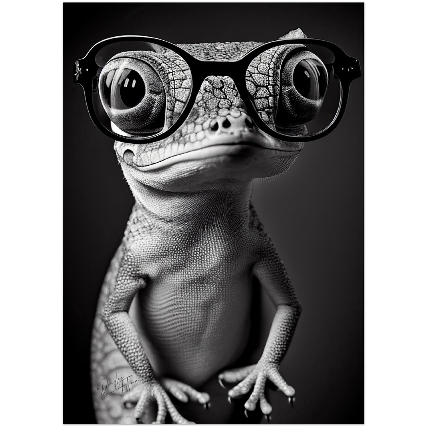 »Clever Chameleon« retro poster