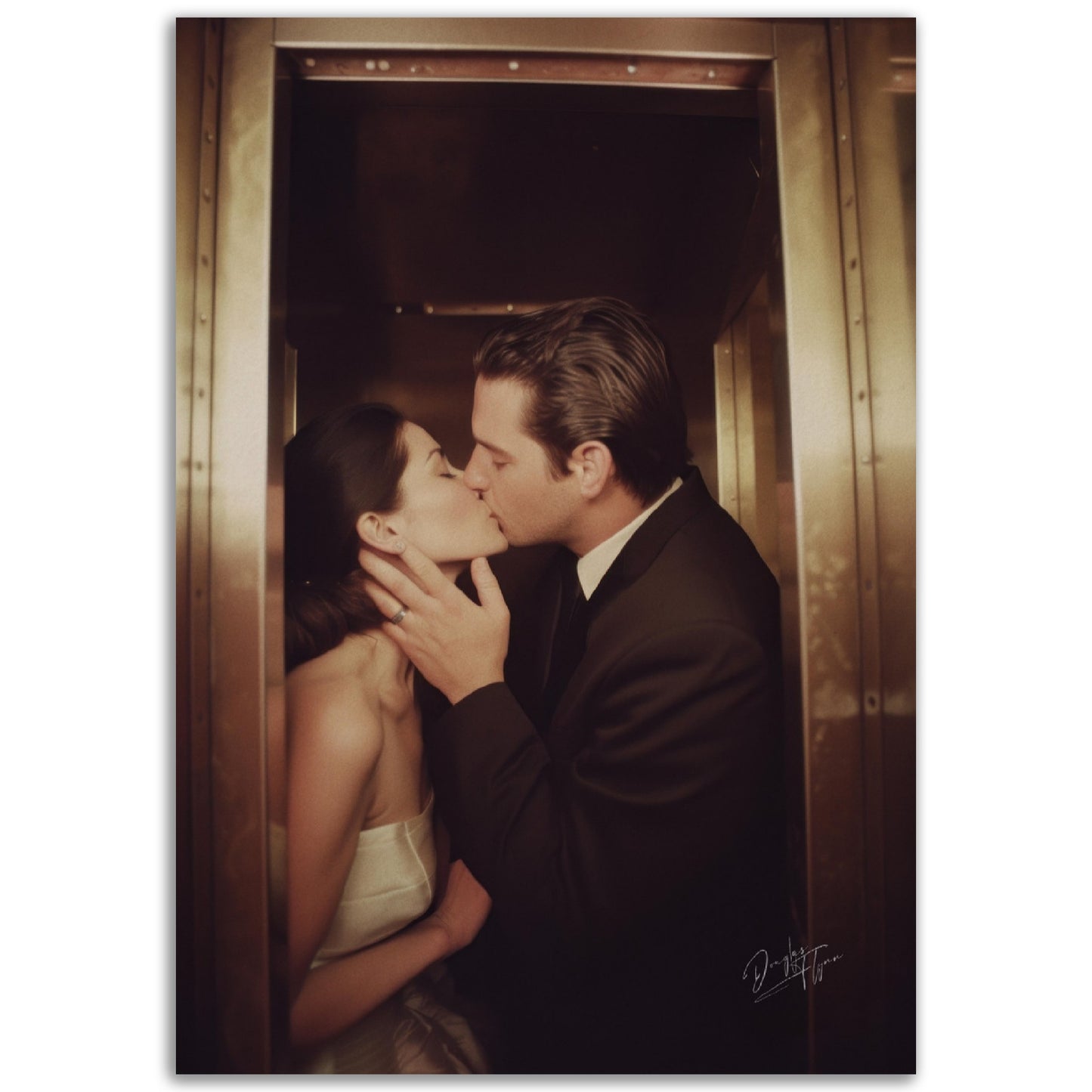 »A Kiss That Sealed Forever« retroposter