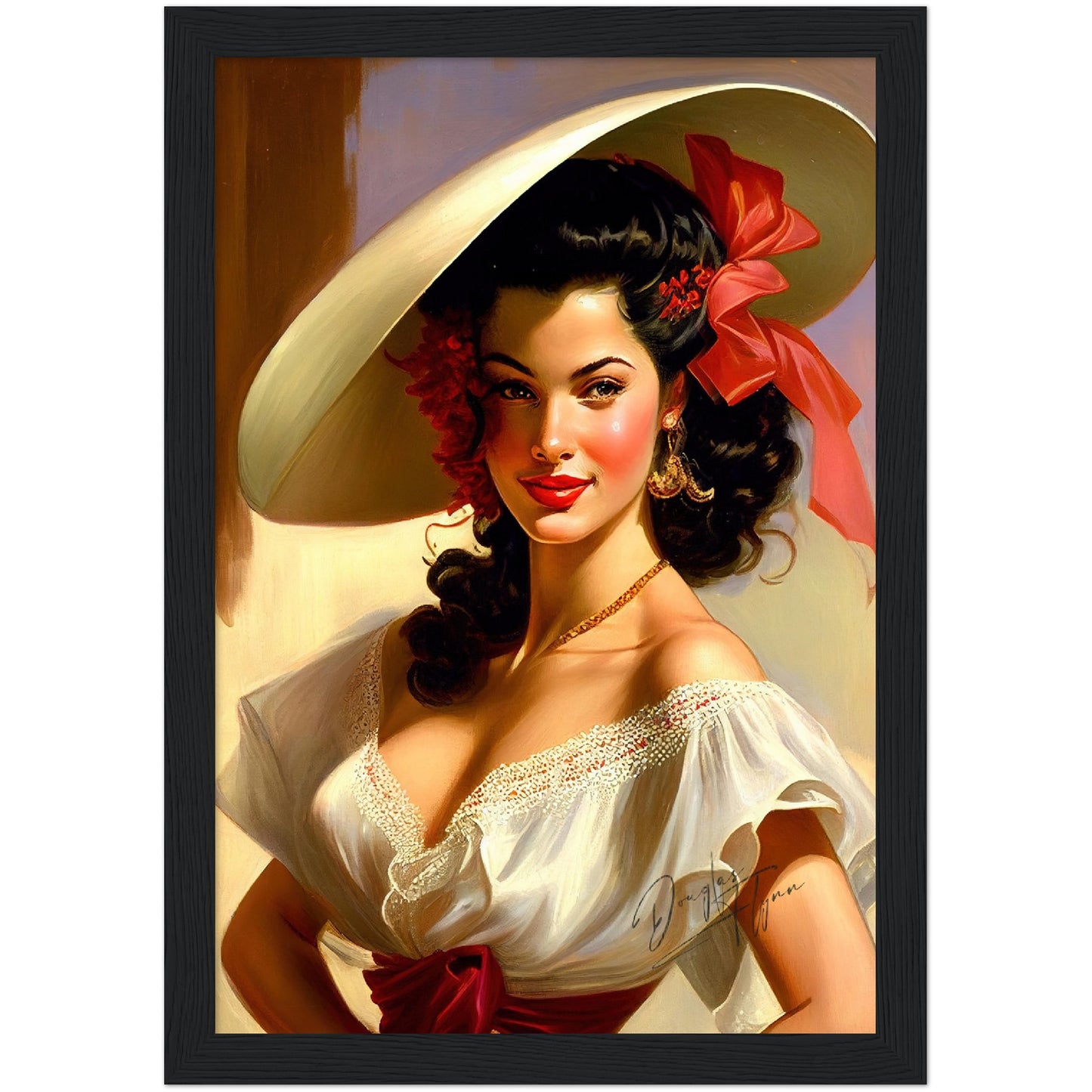 »Laurie's Lavish Look« retro poster