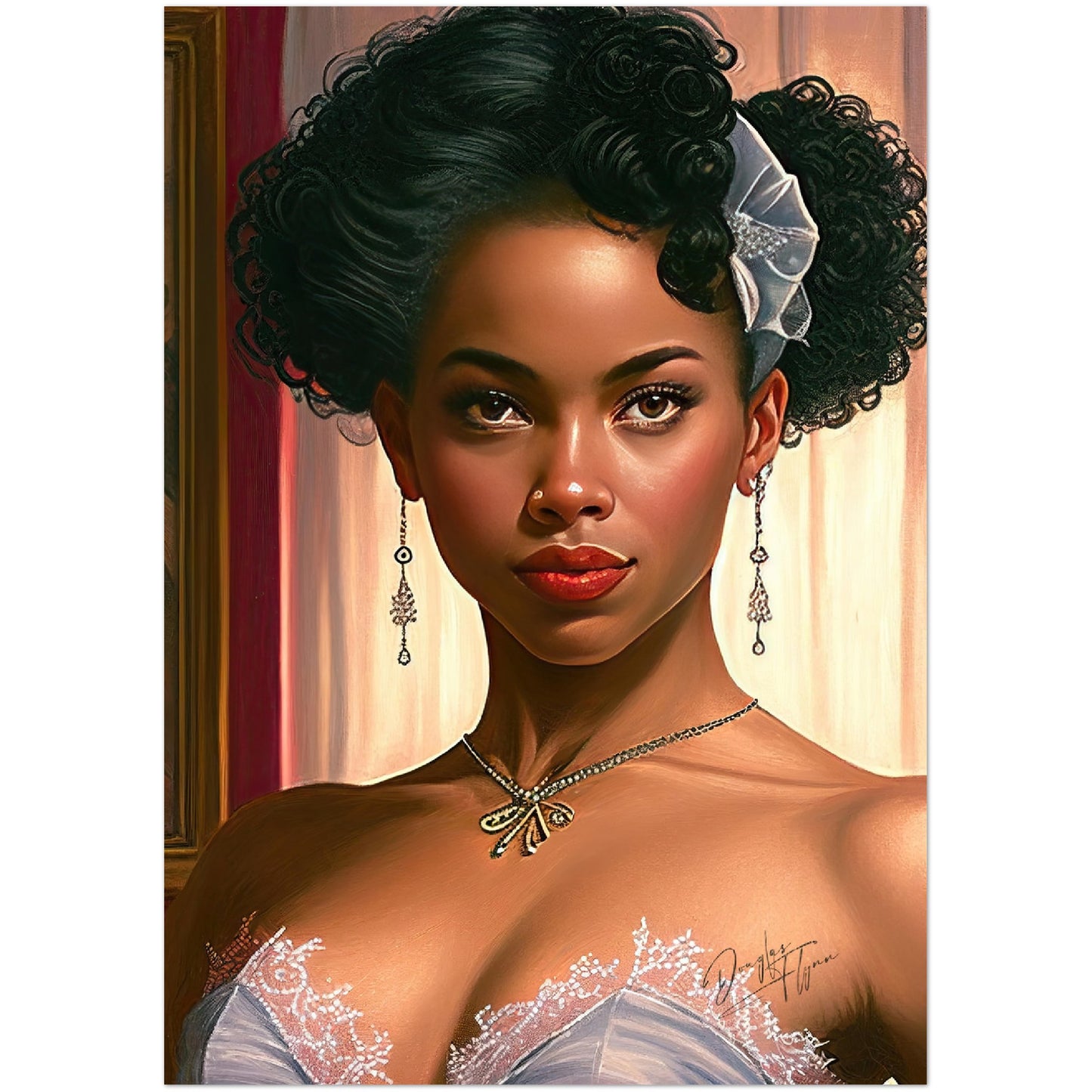 »Garnet Glamour« retro poster