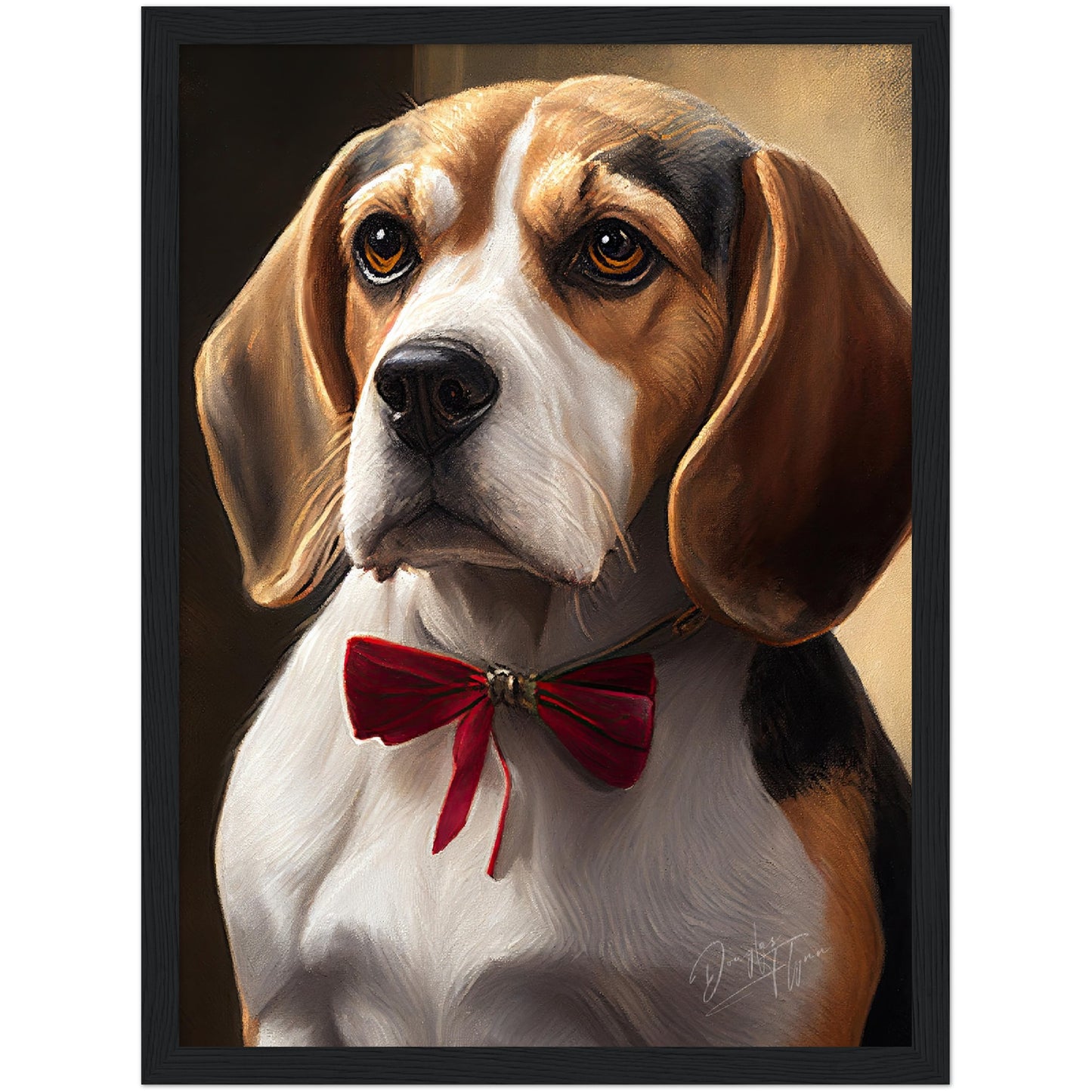 »Beagle med rosett«