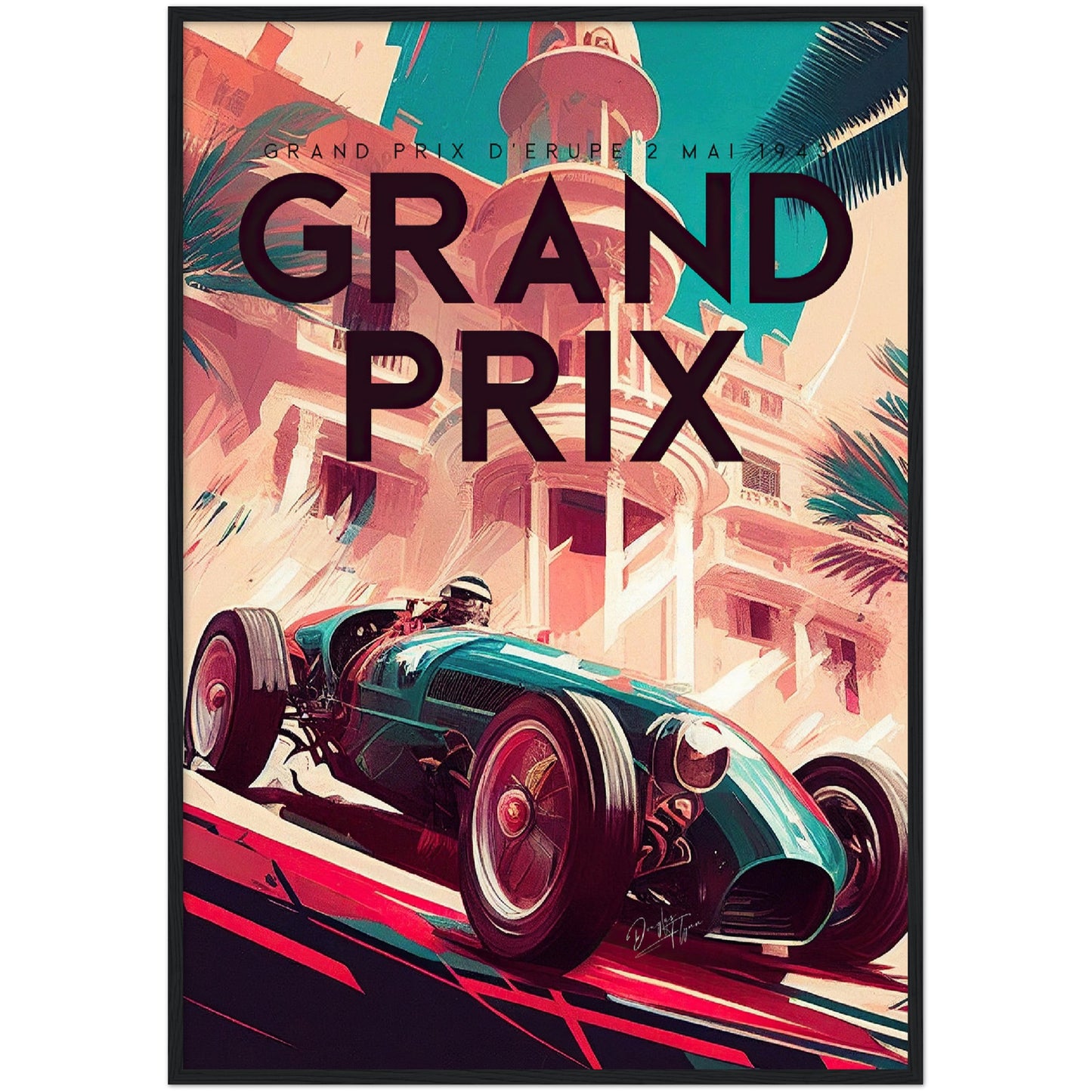 »Quantum of Racing History« retro poster