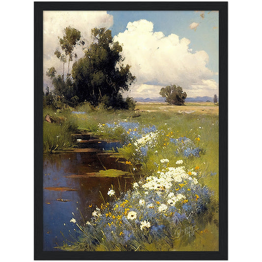»Wildflowers« retro poster