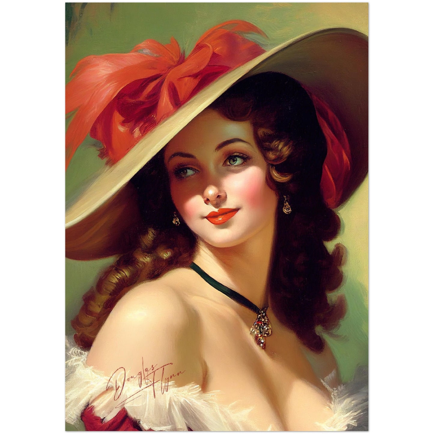 »Fabiola's Fabulous Fashion« retro poster