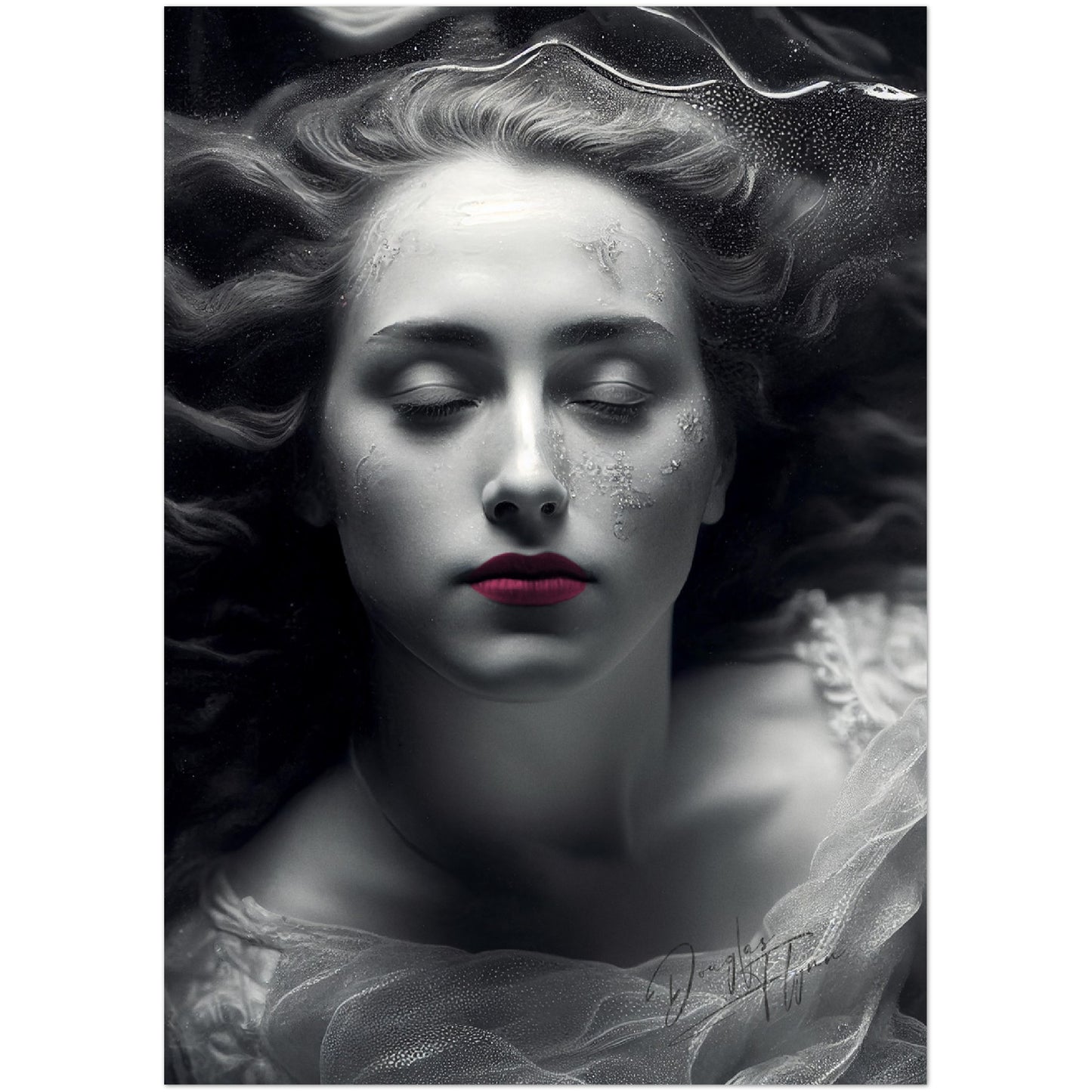 »Mermaid's Allure« retro poster