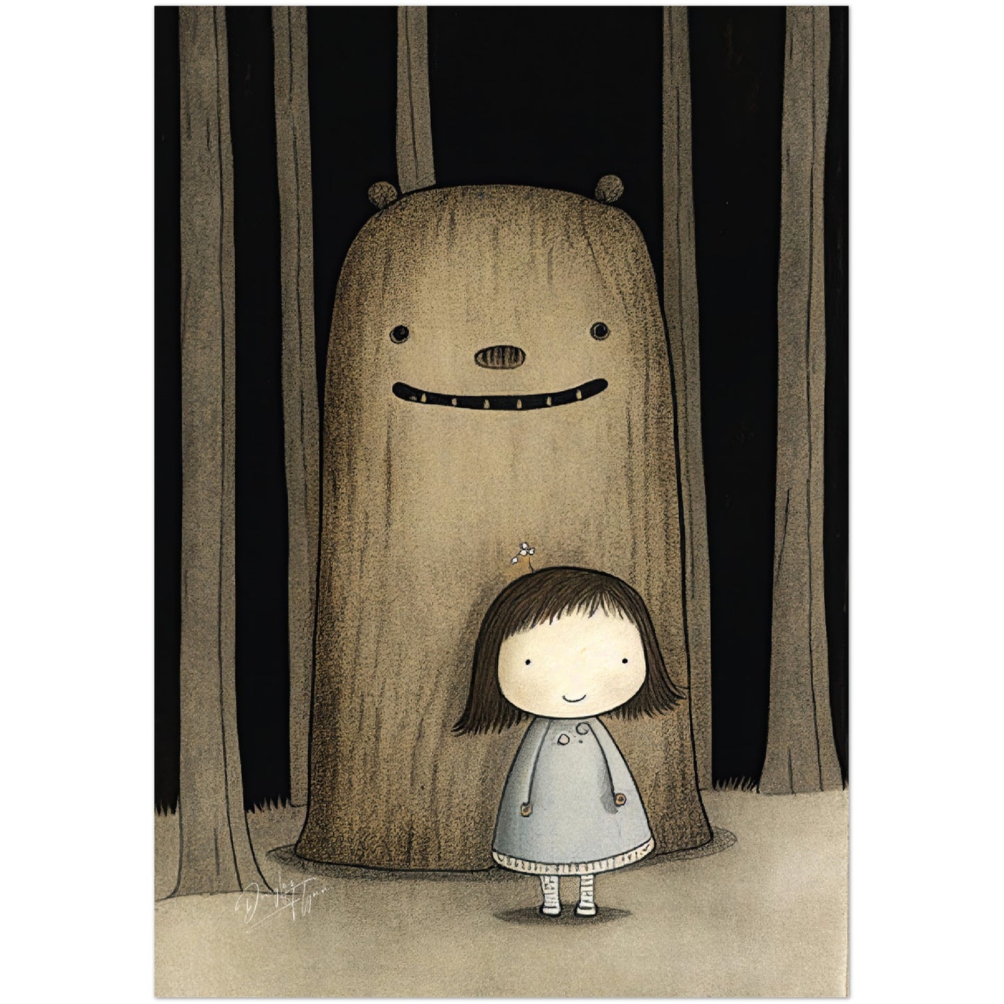 »Fussy Little Princess Walking Home« retro poster