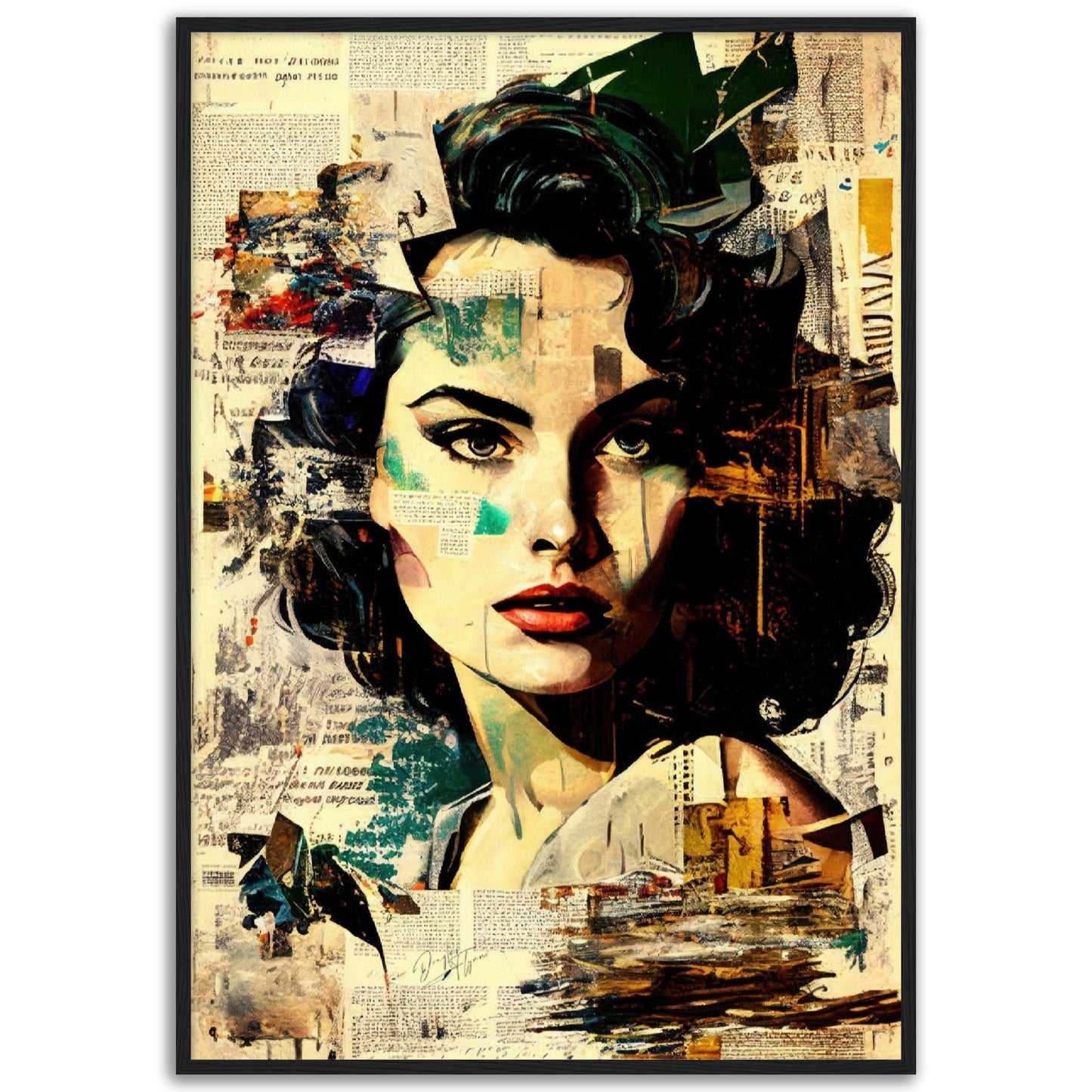 »Blend Portrait« retroposter