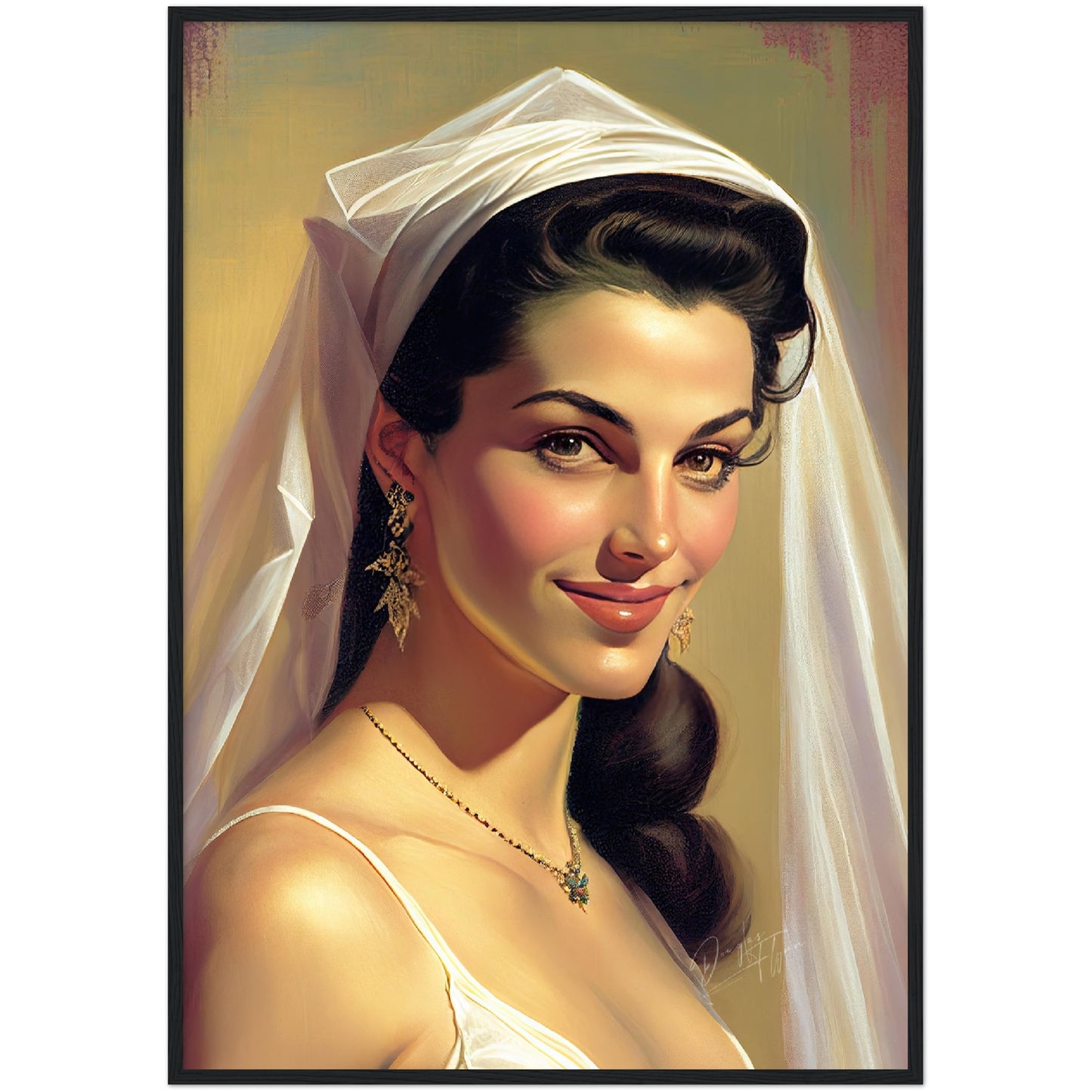 »Bridal Beauty and Style« retro poster