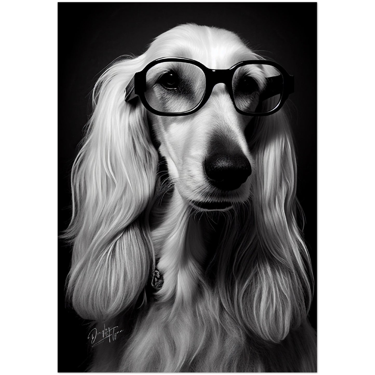 »Afghan Brainy Breed« retro poster